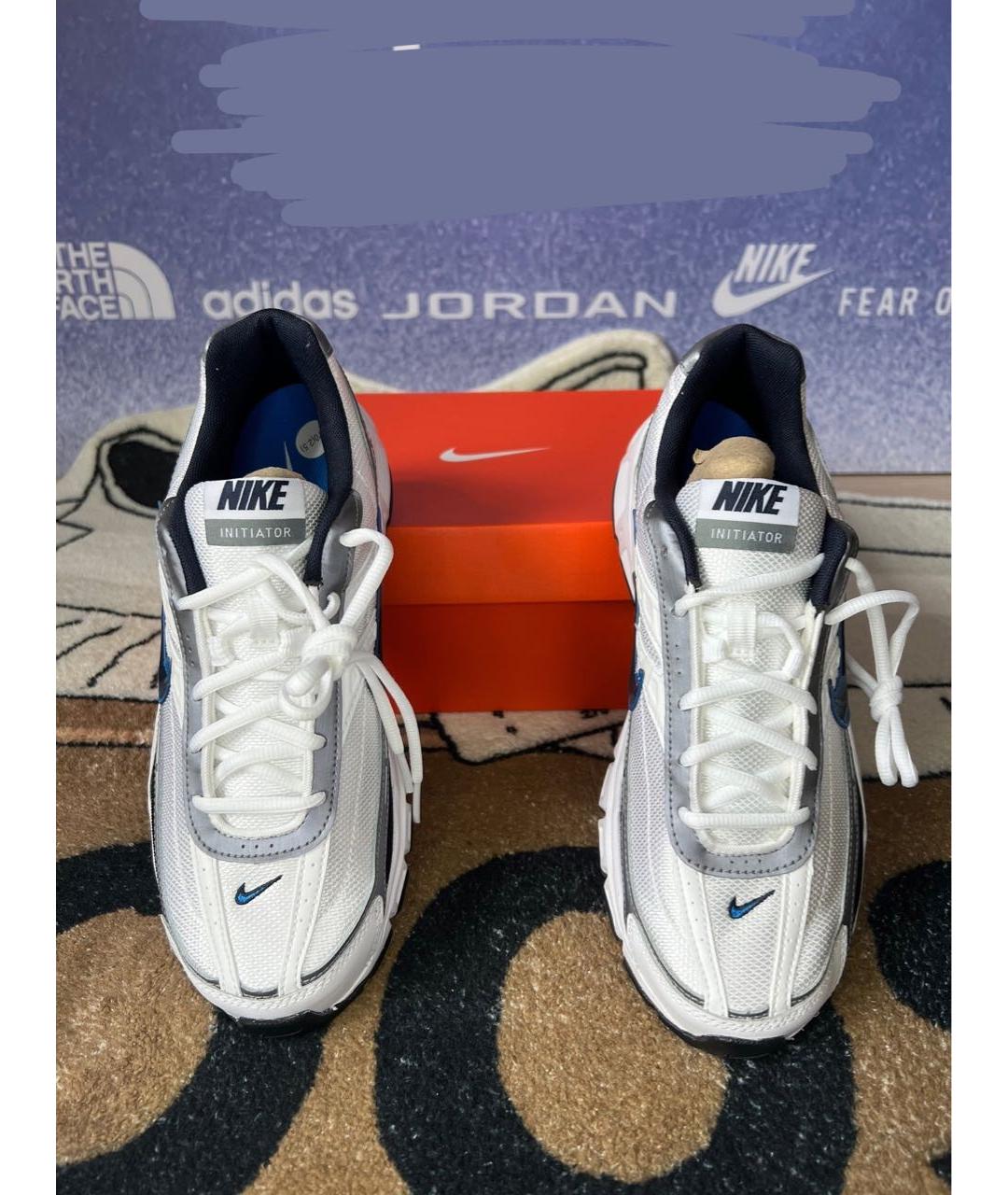 NIKE Белые низкие кроссовки / кеды из искусственной кожи, фото 4