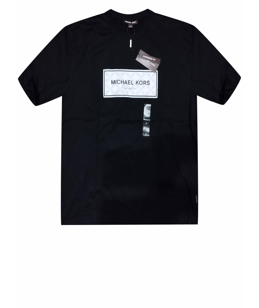 MICHAEL KORS Черная хлопковая футболка, фото 1