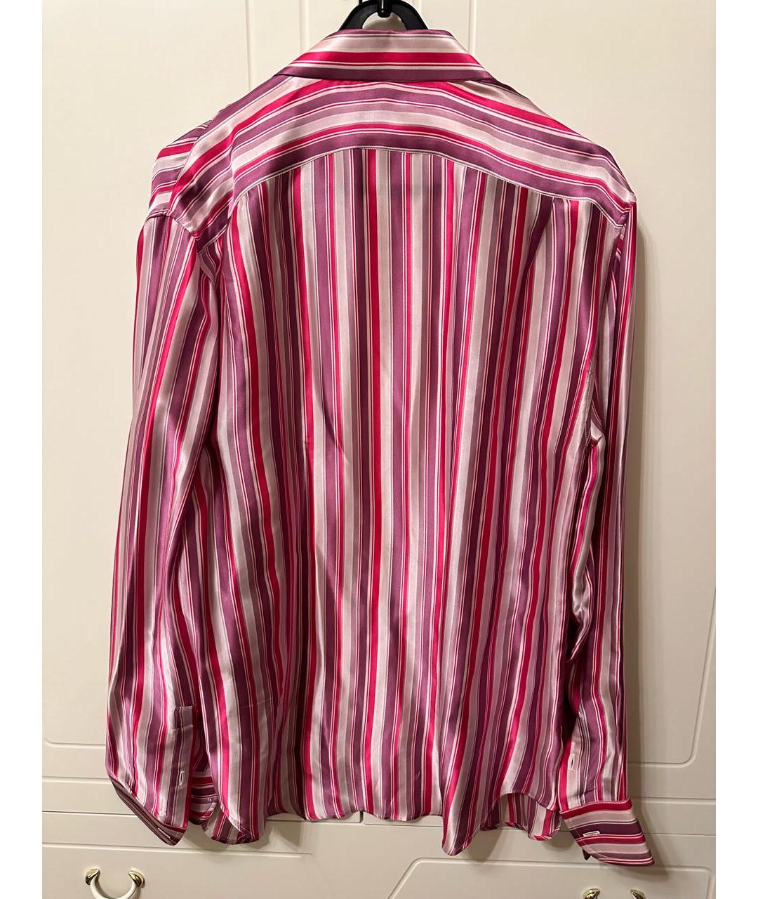 GIORGIO ARMANI Розовая шелковая кэжуал рубашка, фото 2