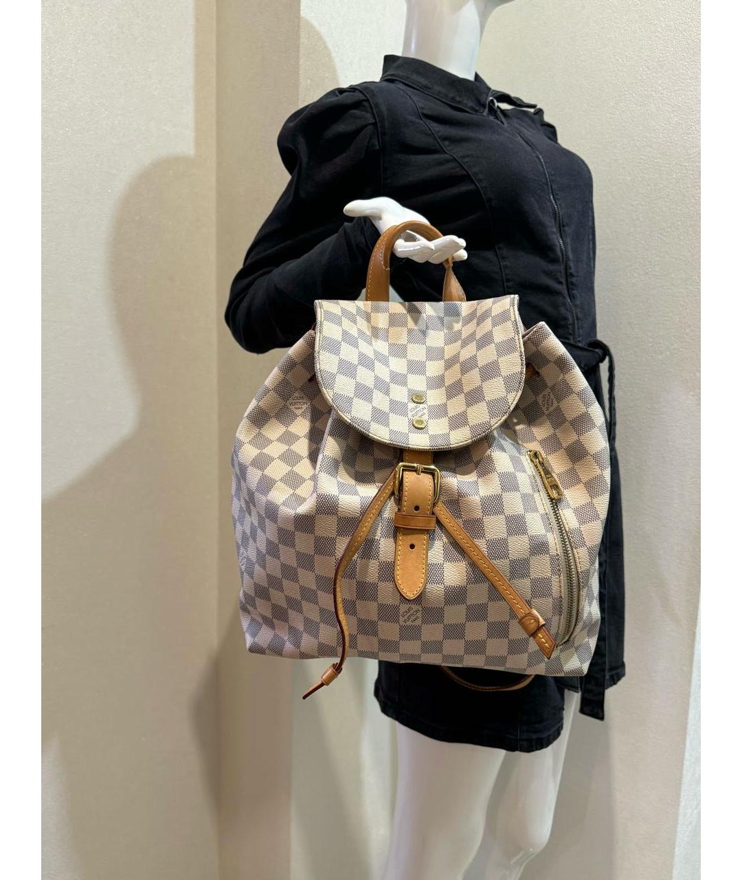 LOUIS VUITTON PRE-OWNED Белый рюкзак, фото 4
