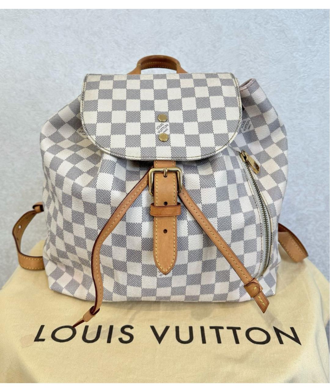 LOUIS VUITTON PRE-OWNED Белый рюкзак, фото 3