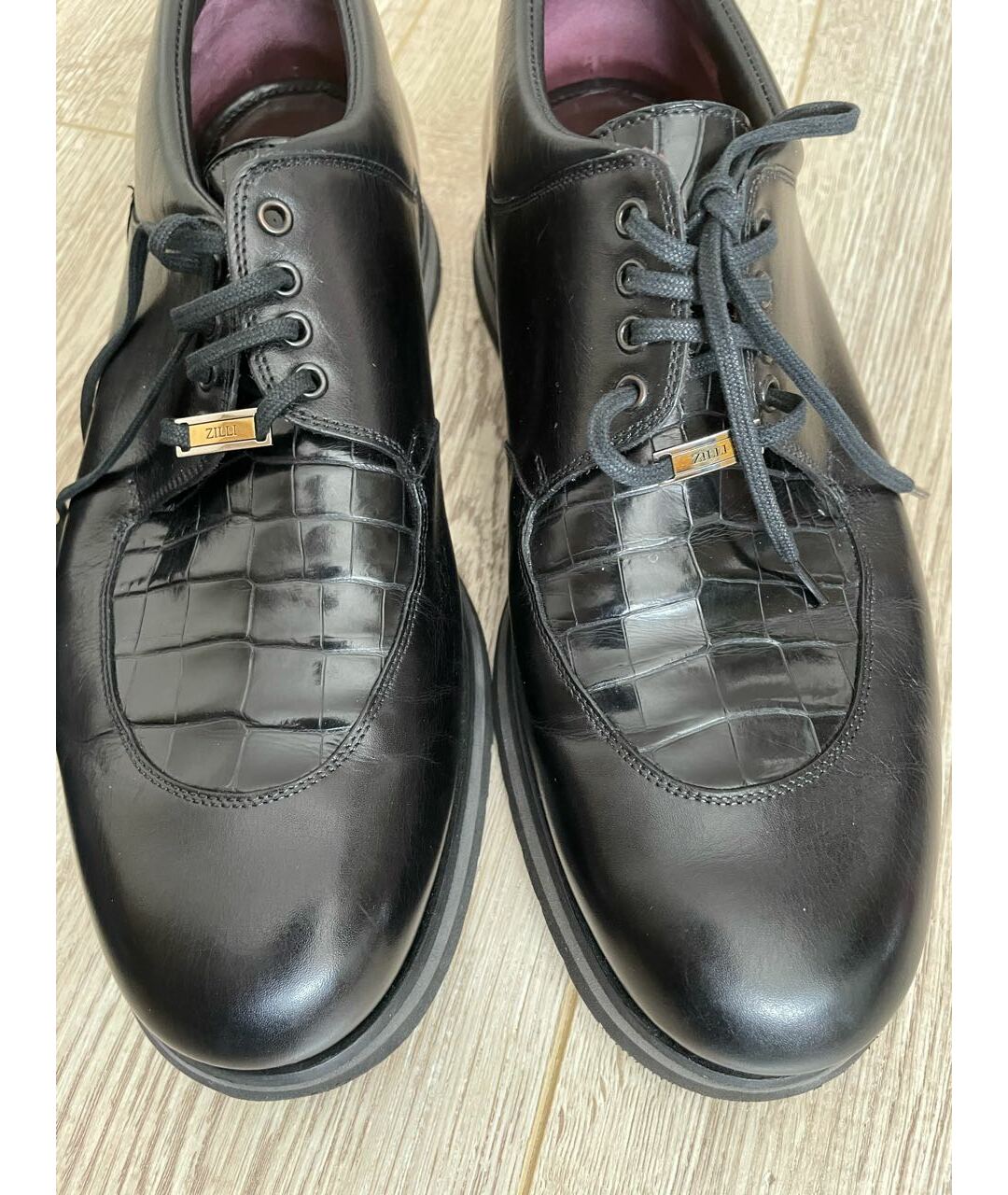 KITON Черные кожаные высокие кроссовки / кеды, фото 2