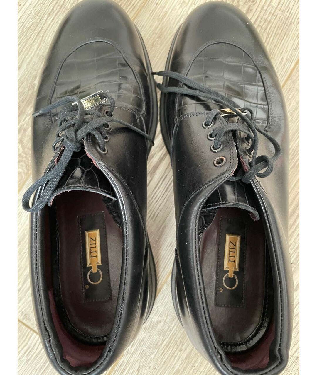 KITON Черные кожаные высокие кроссовки / кеды, фото 3