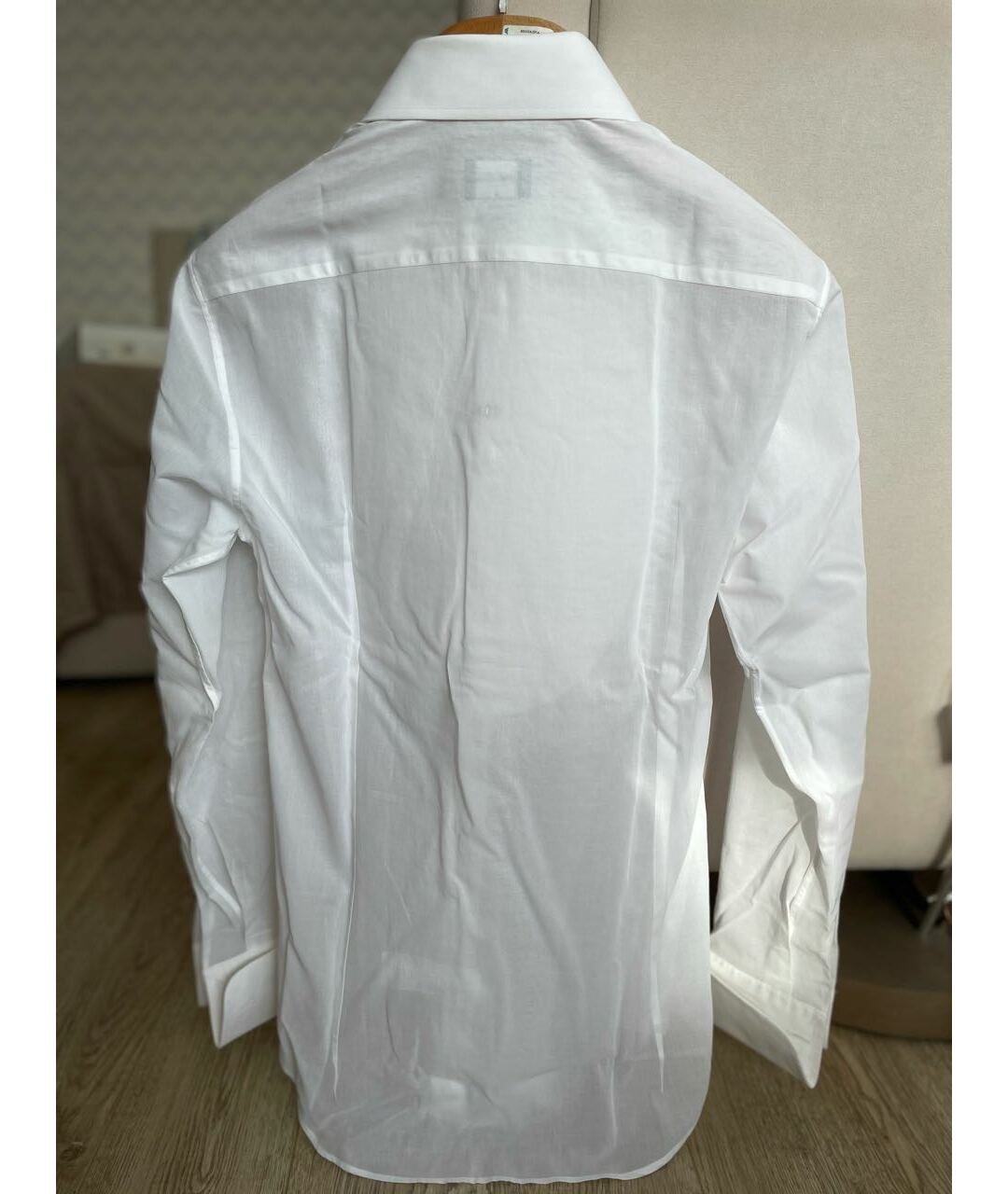 GIORGIO ARMANI Белая хлопковая классическая рубашка, фото 3