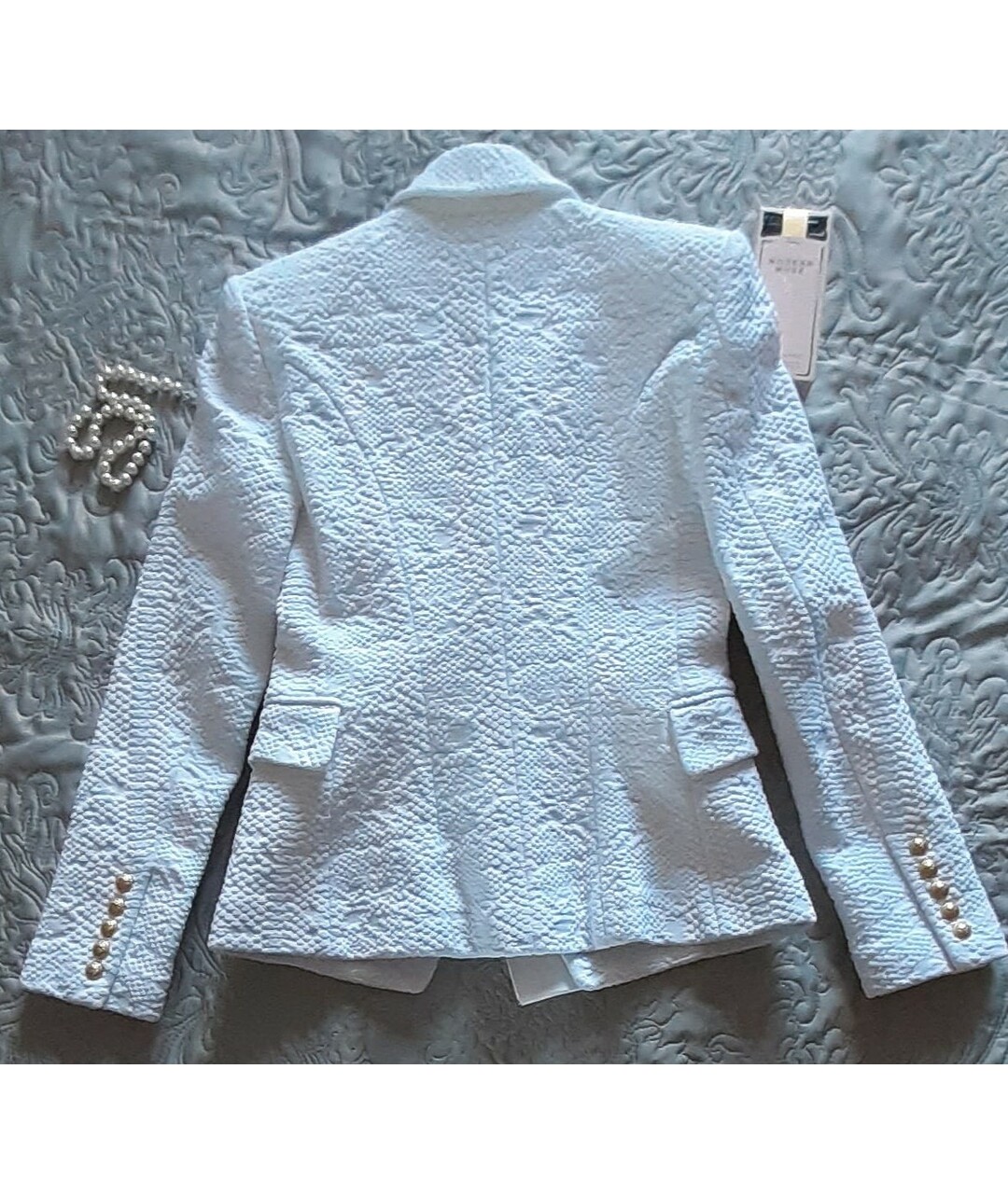 BALMAIN Белый полиамидовый жакет/пиджак, фото 2