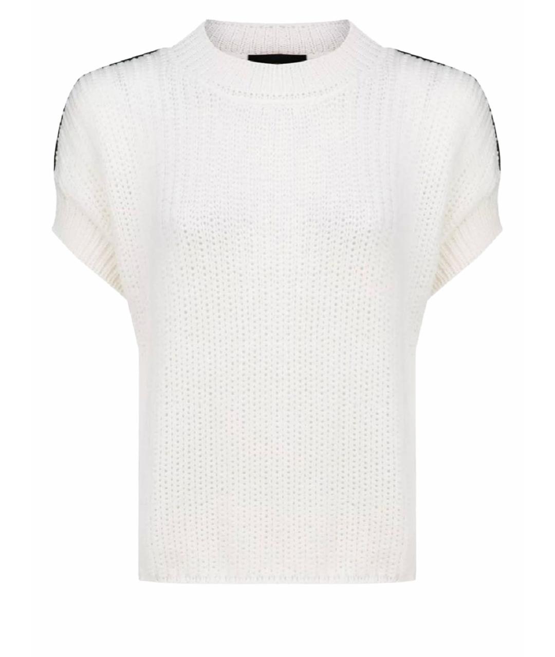 LES COPAINS Белый шелковый джемпер / свитер, фото 1