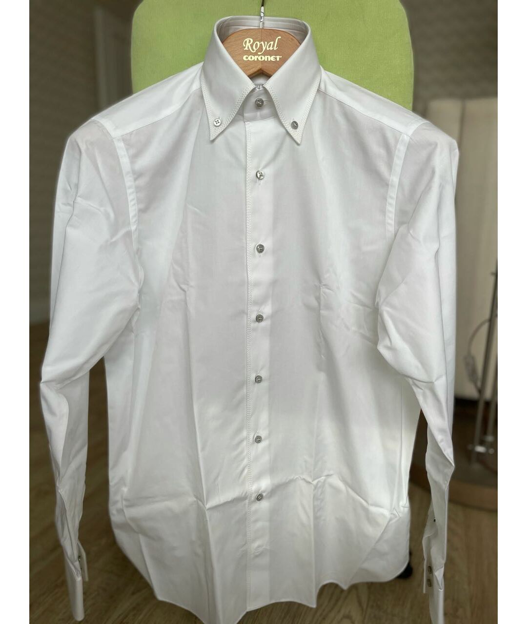 ZILLI Белая хлопковая классическая рубашка, фото 6