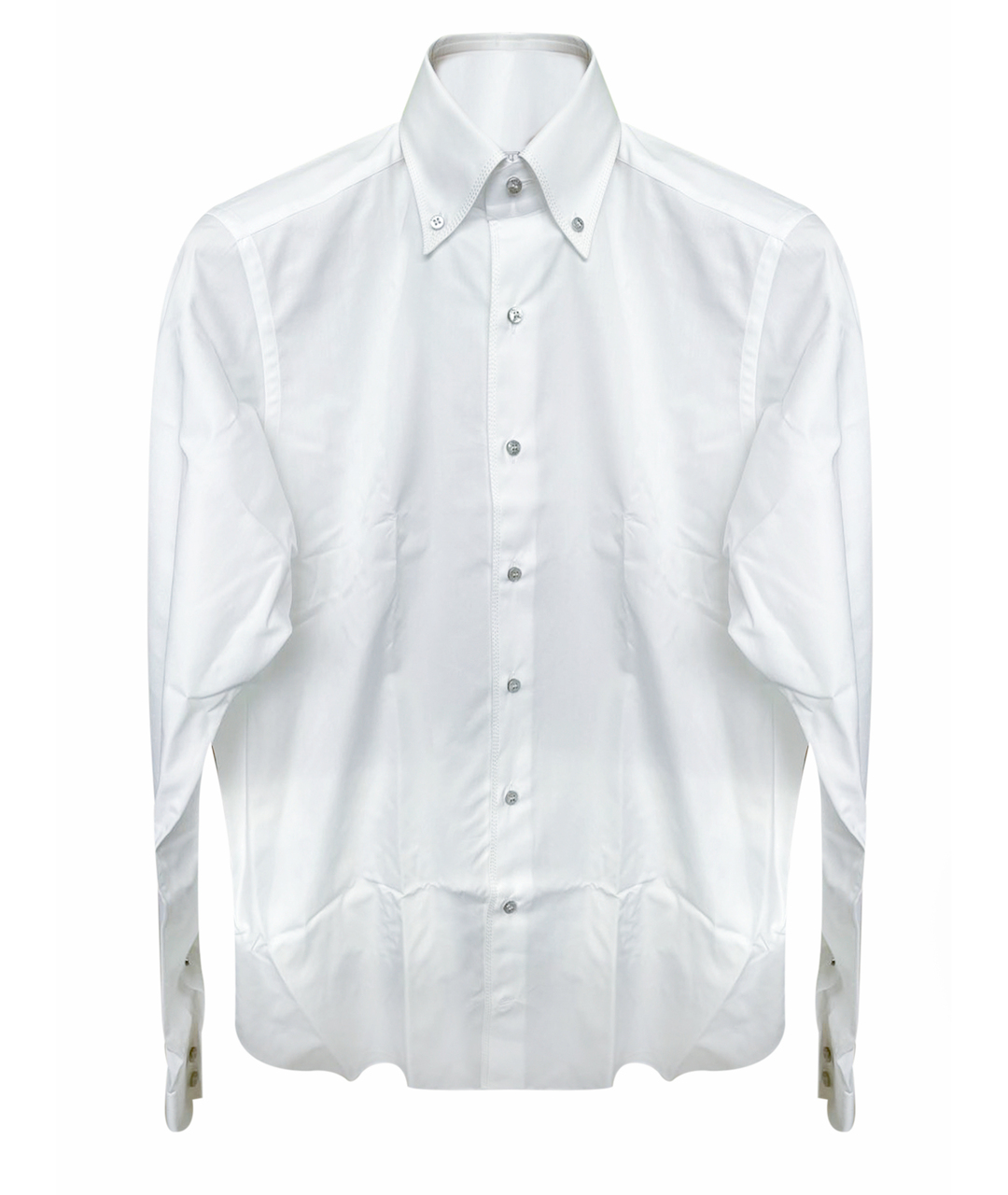 ZILLI Белая хлопковая классическая рубашка, фото 1
