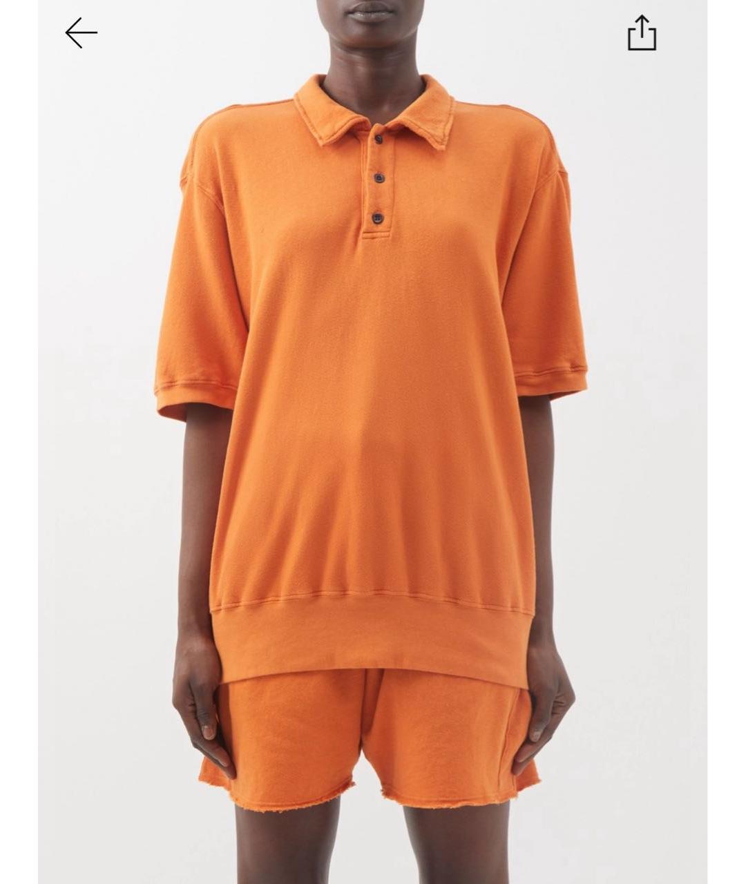 LES TIEN Оранжевый хлопковый костюм с брюками, фото 6