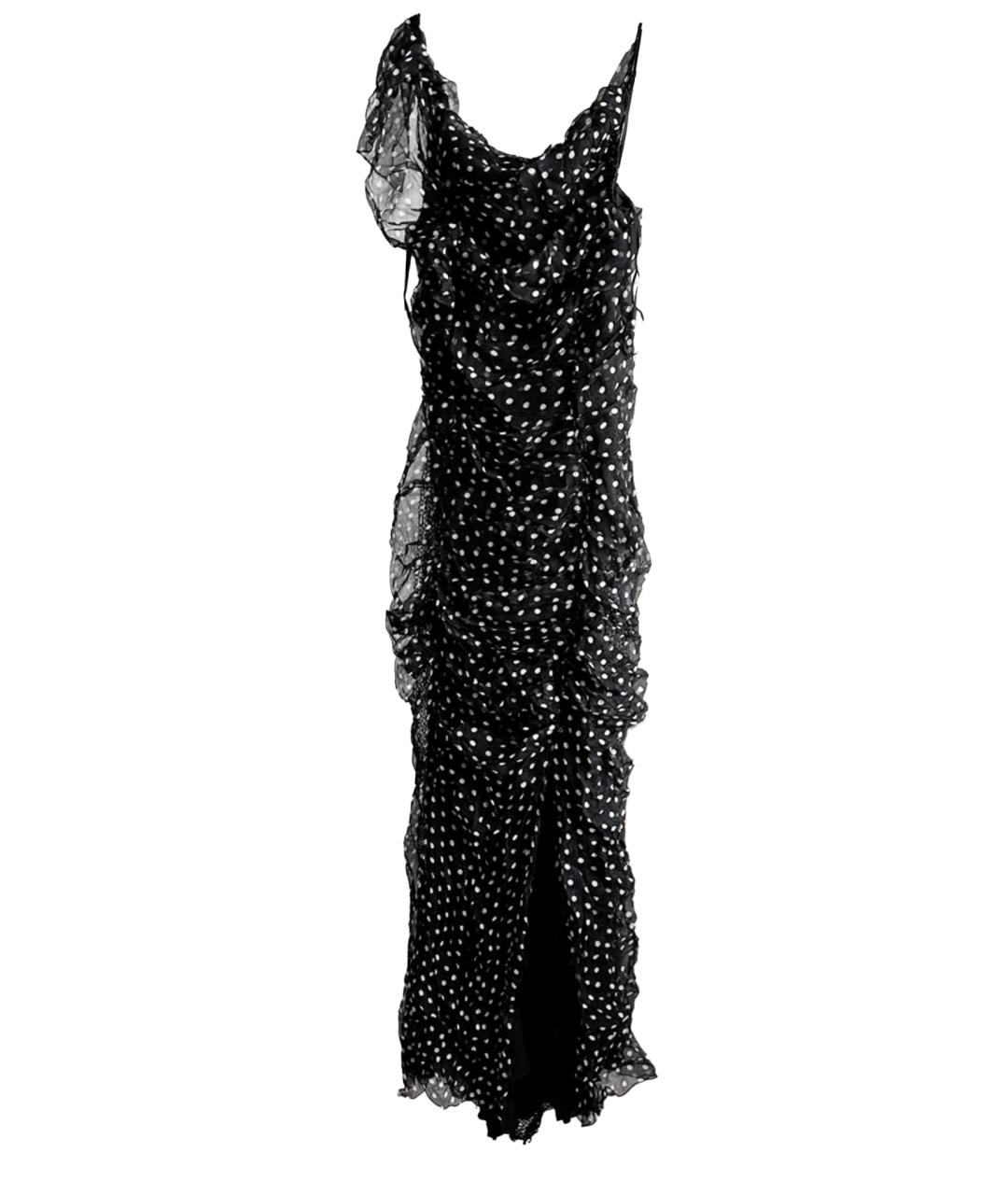 NINA RICCI Черное шелковое вечернее платье, фото 1
