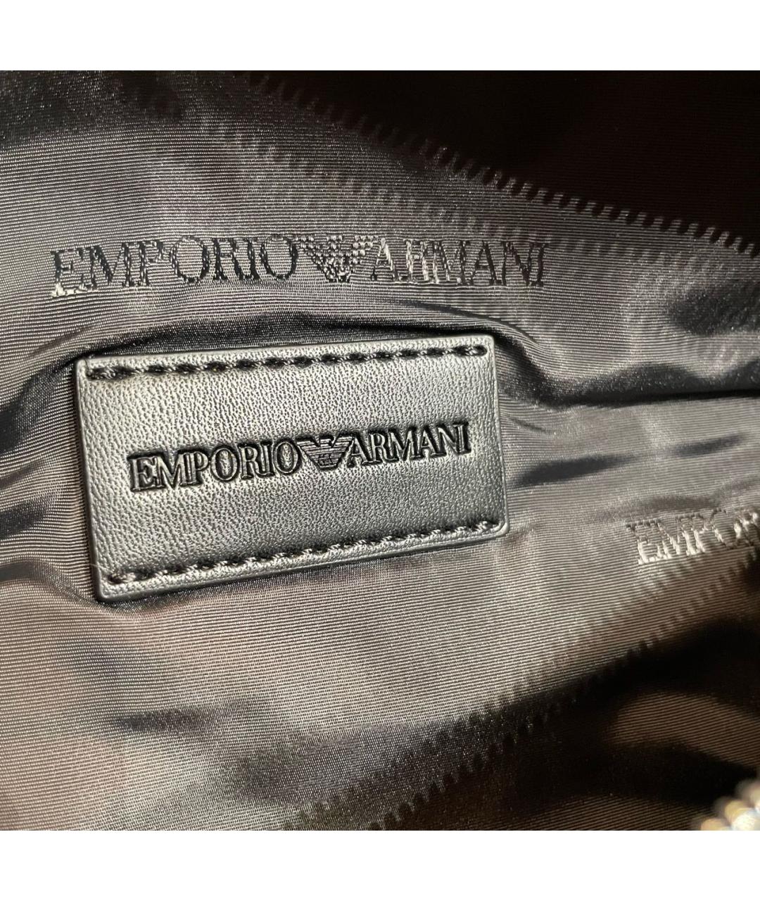 EMPORIO ARMANI Черная поясная сумка, фото 5