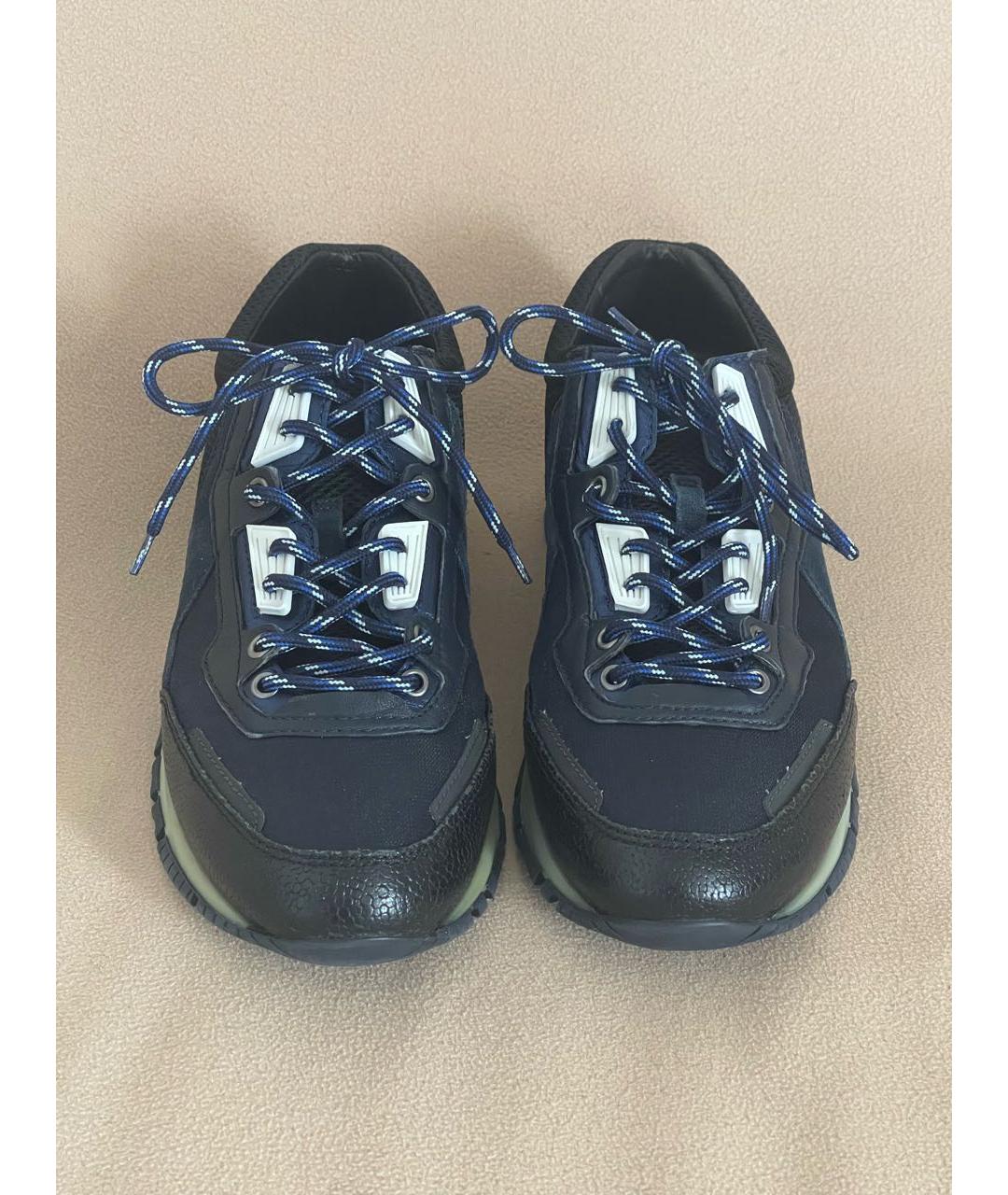 LANVIN Темно-синие низкие кроссовки / кеды, фото 2
