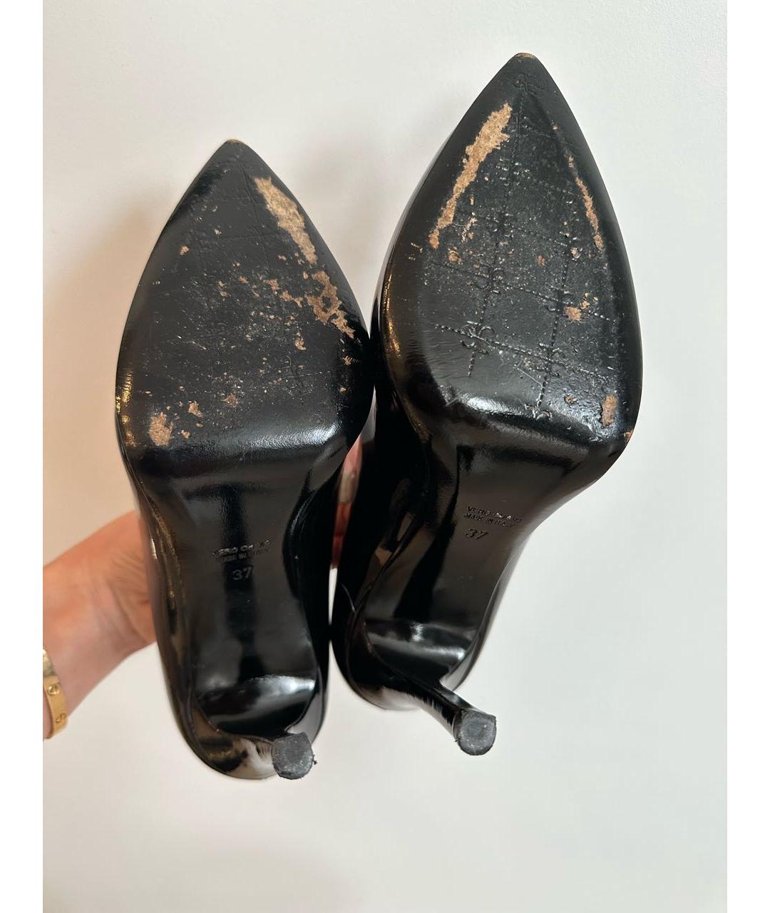 FABI Черные туфли из лакированной кожи, фото 5