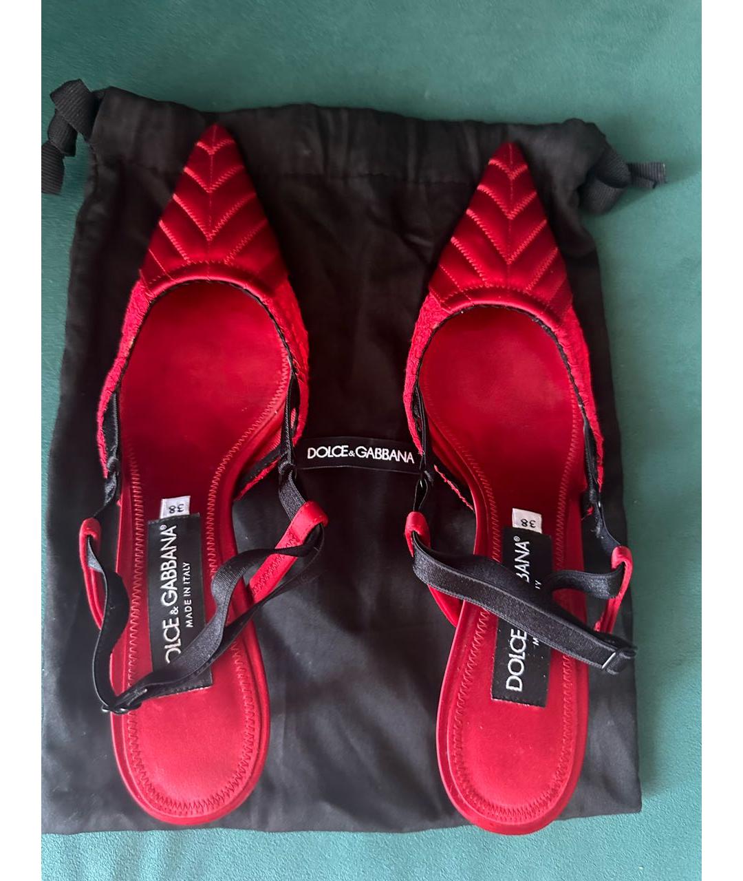 DOLCE&GABBANA Красные туфли, фото 2