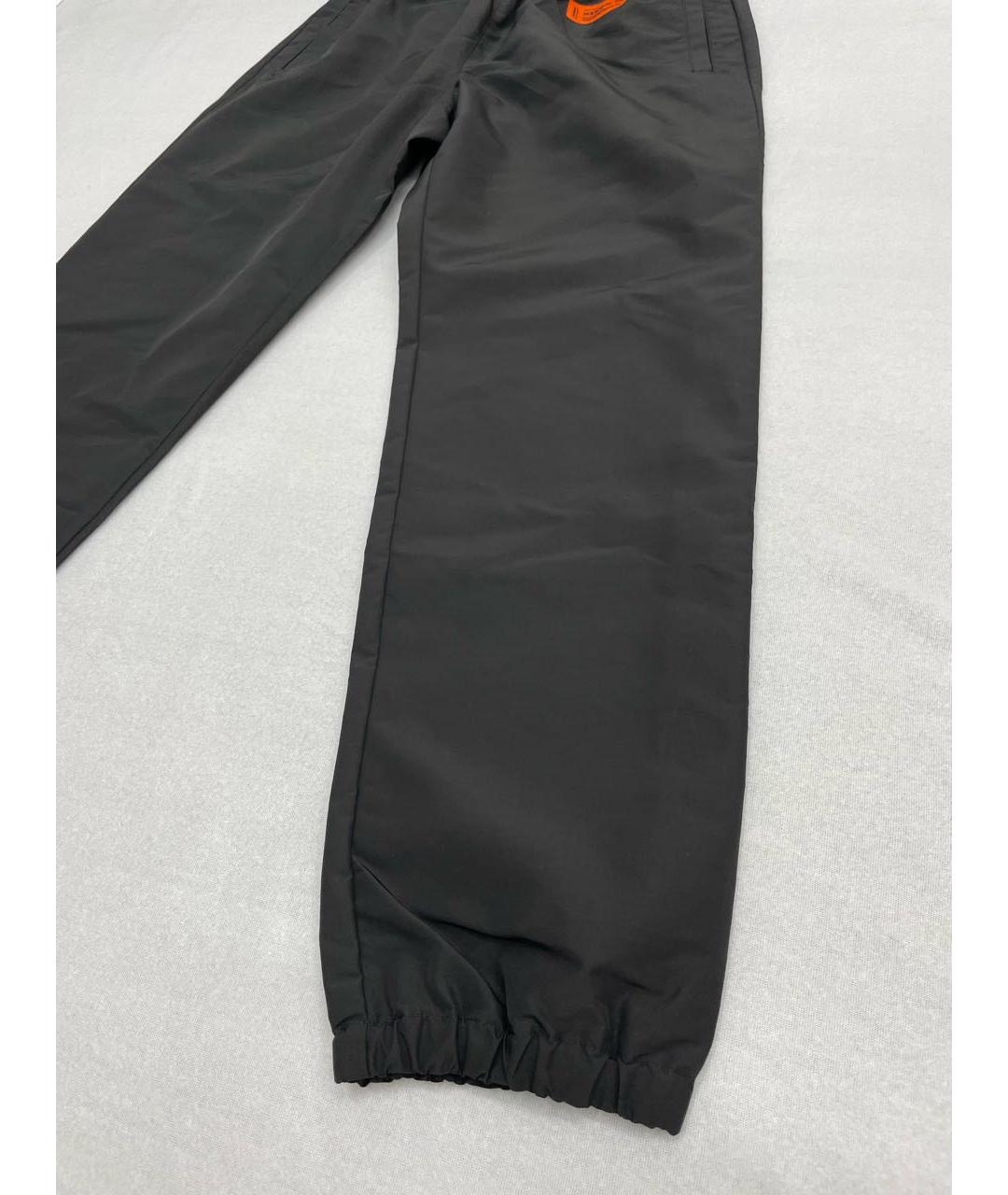 HERON PRESTON Черные полиамидовые повседневные брюки, фото 8