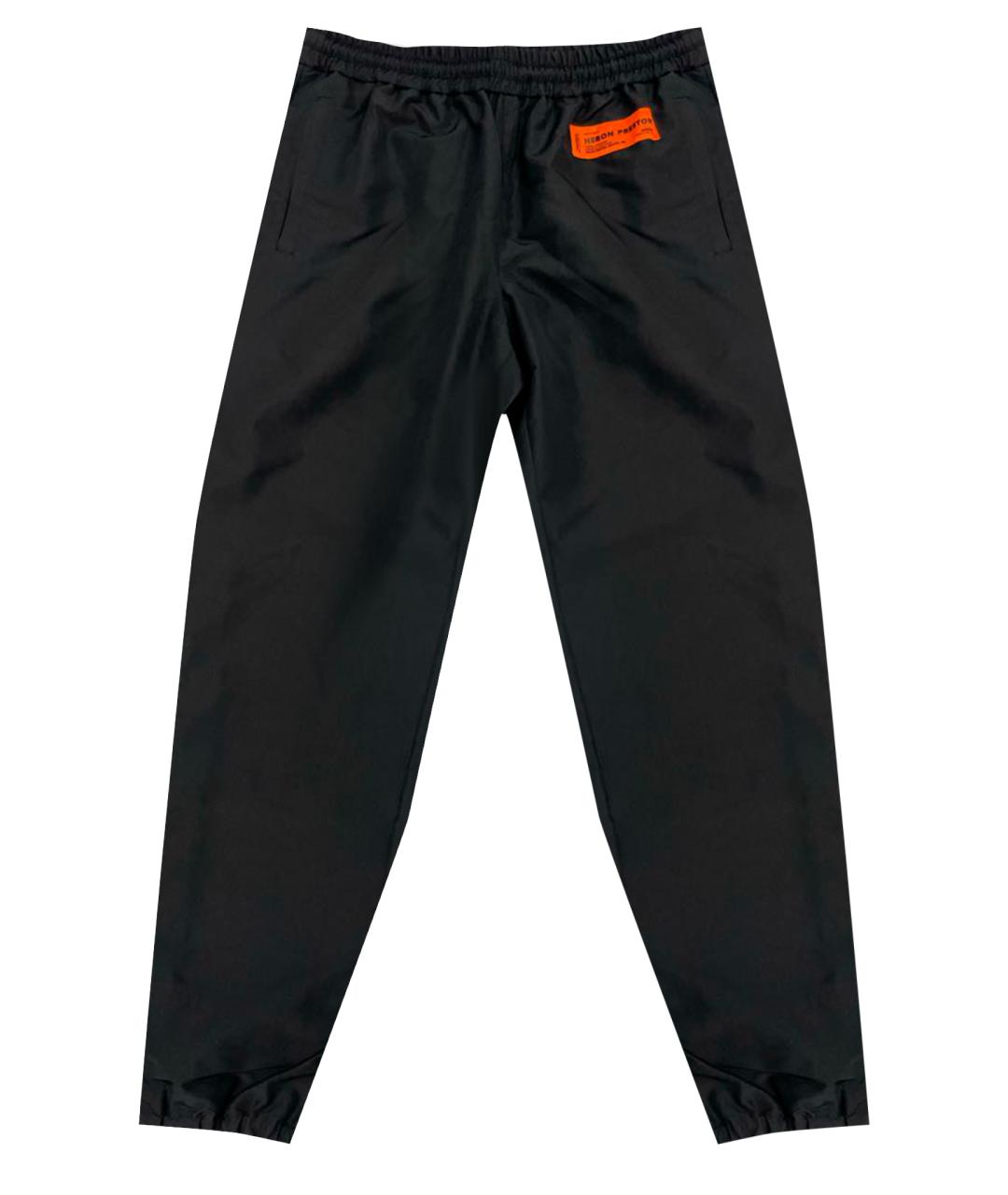 HERON PRESTON Черные полиамидовые повседневные брюки, фото 1