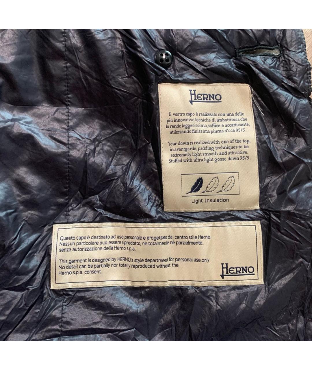 HERNO Черная полиамидовая куртка, фото 4