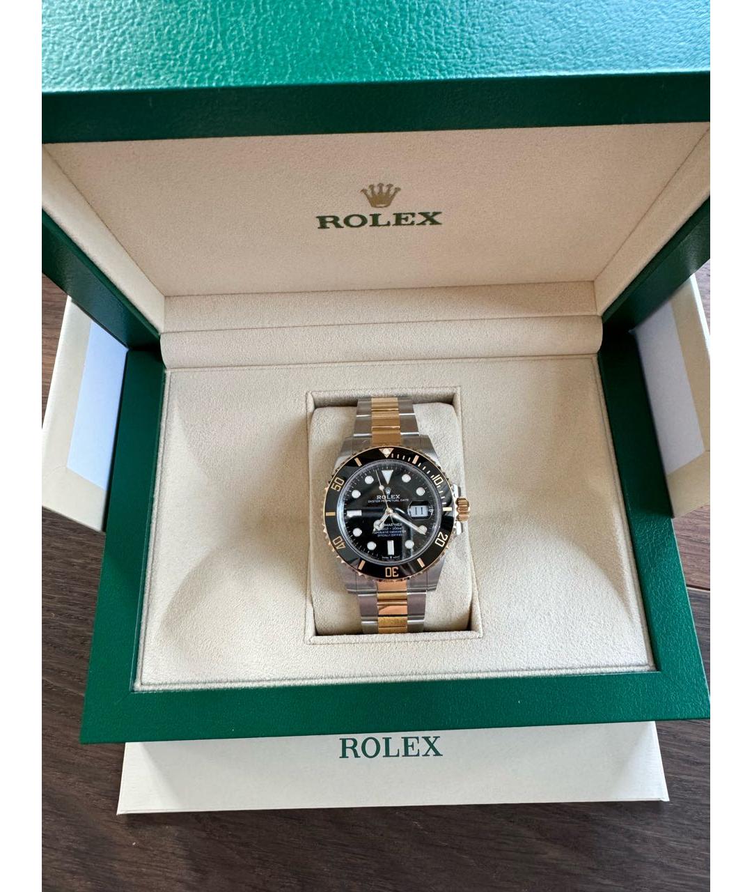 ROLEX Серебряные часы из желтого золота, фото 4