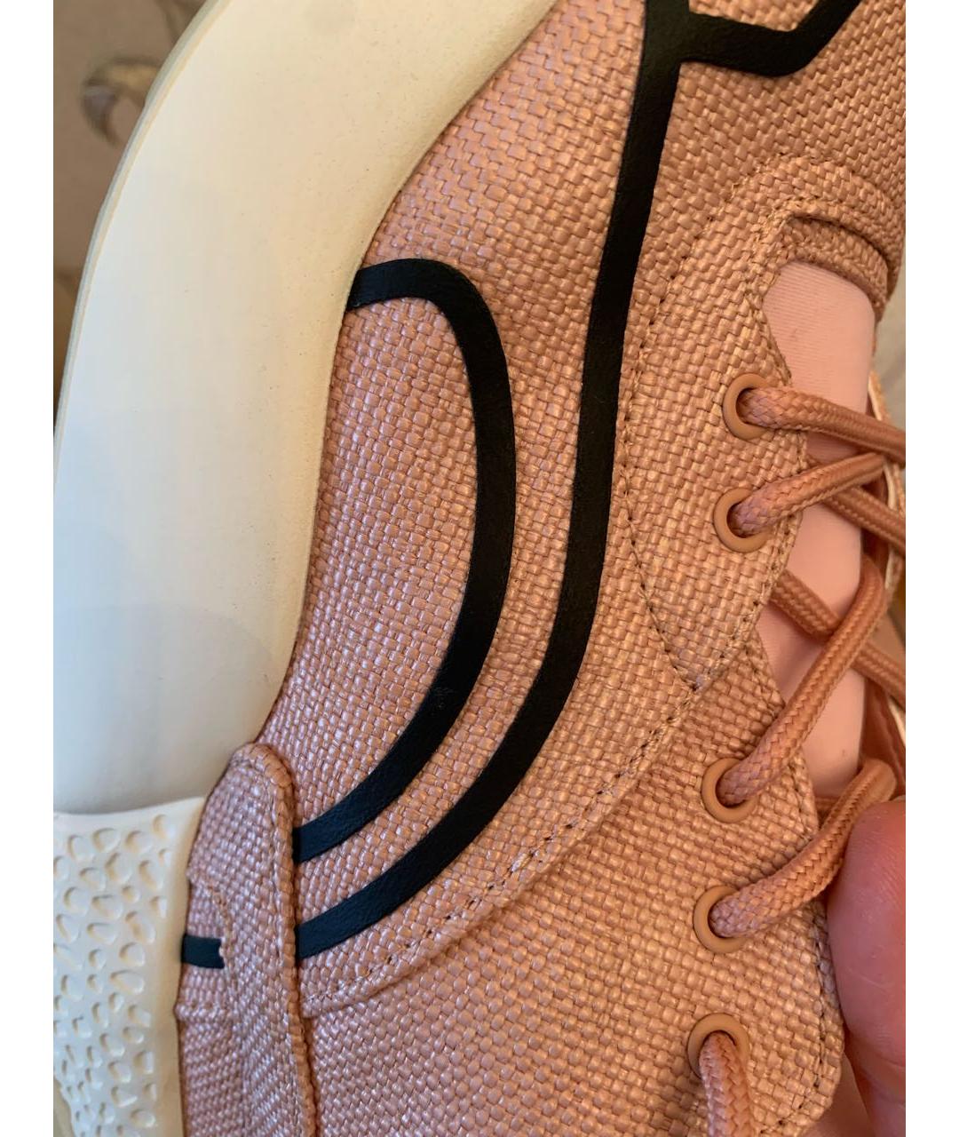 STELLA MCCARTNEY Розовые текстильные кроссовки, фото 6