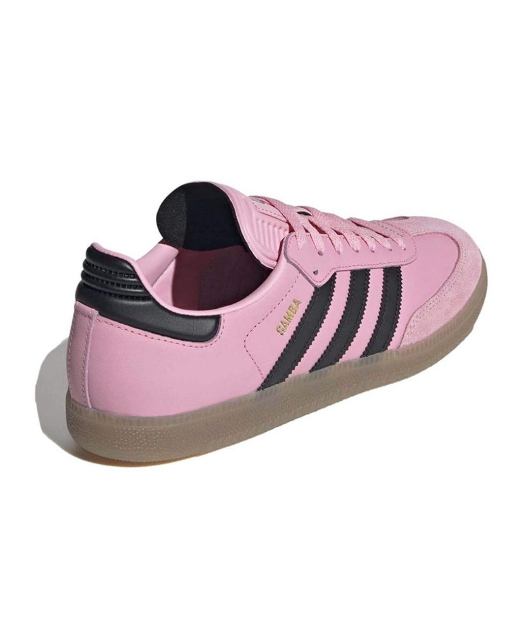 ADIDAS Розовые кожаные кроссовки, фото 3