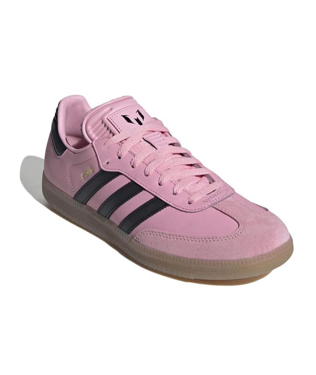 ADIDAS Розовые кожаные кроссовки, фото 2