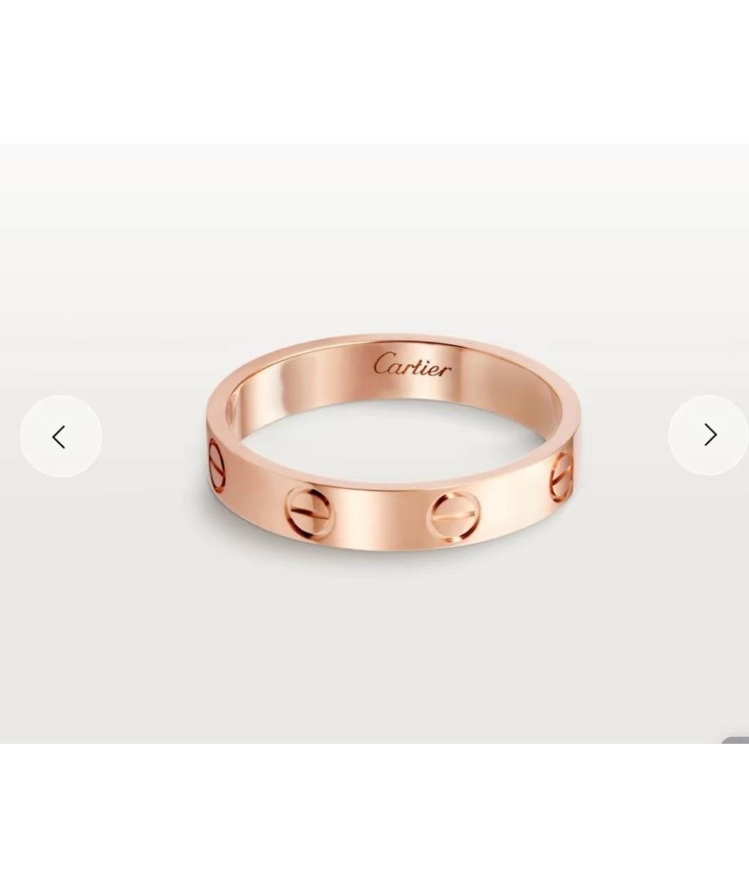 CARTIER Золотое кольцо из розового золота, фото 8