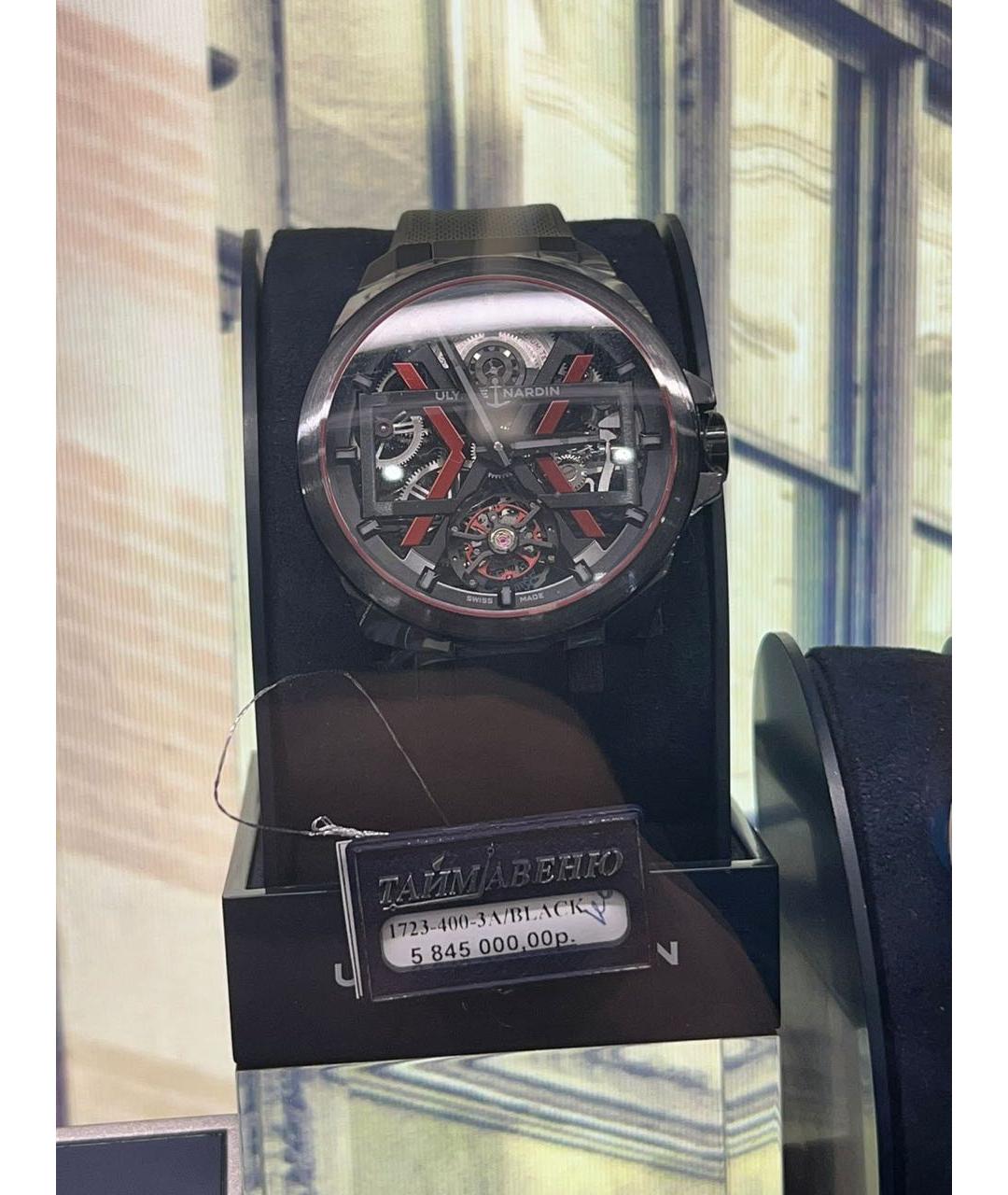 Ulysse Nardin Черные керамические часы, фото 4