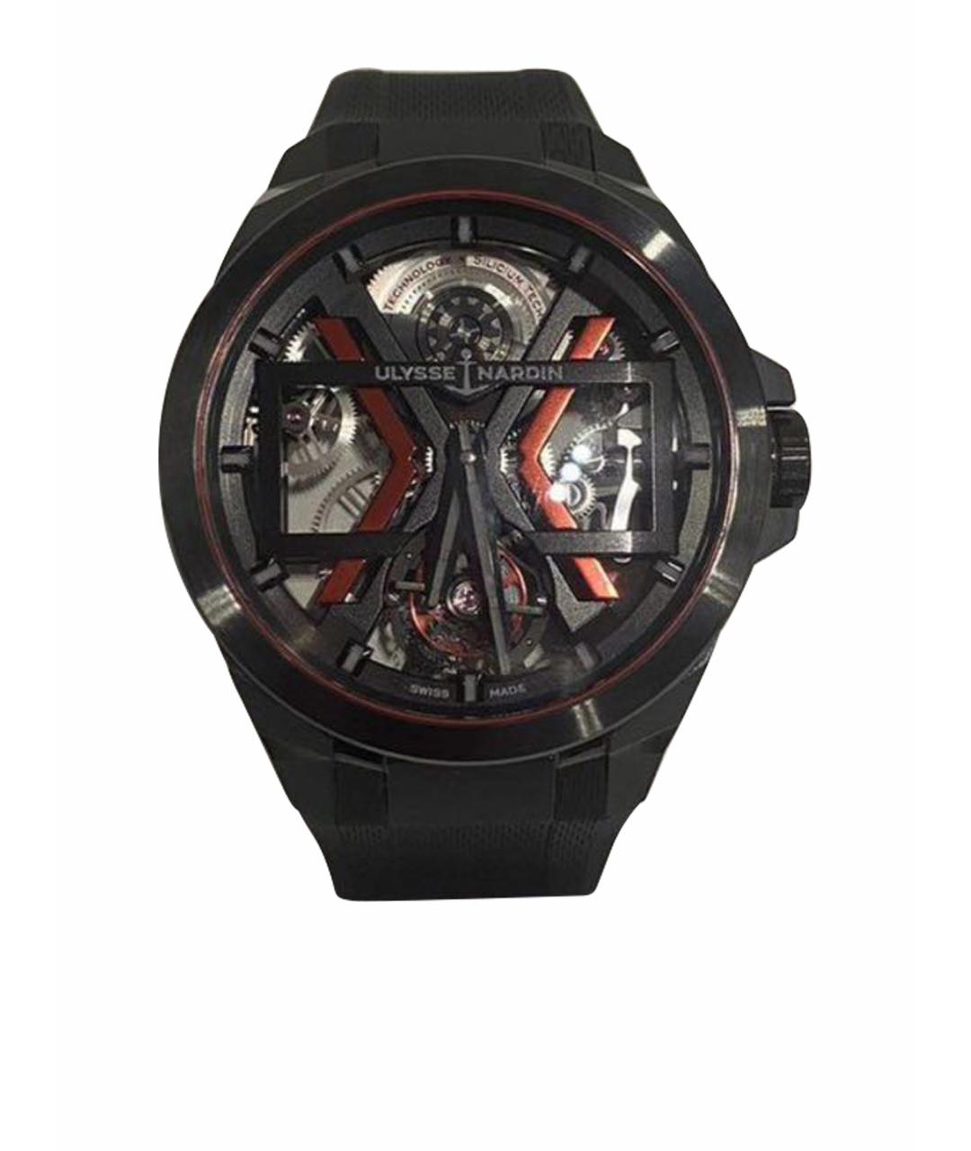 Ulysse Nardin Черные керамические часы, фото 1