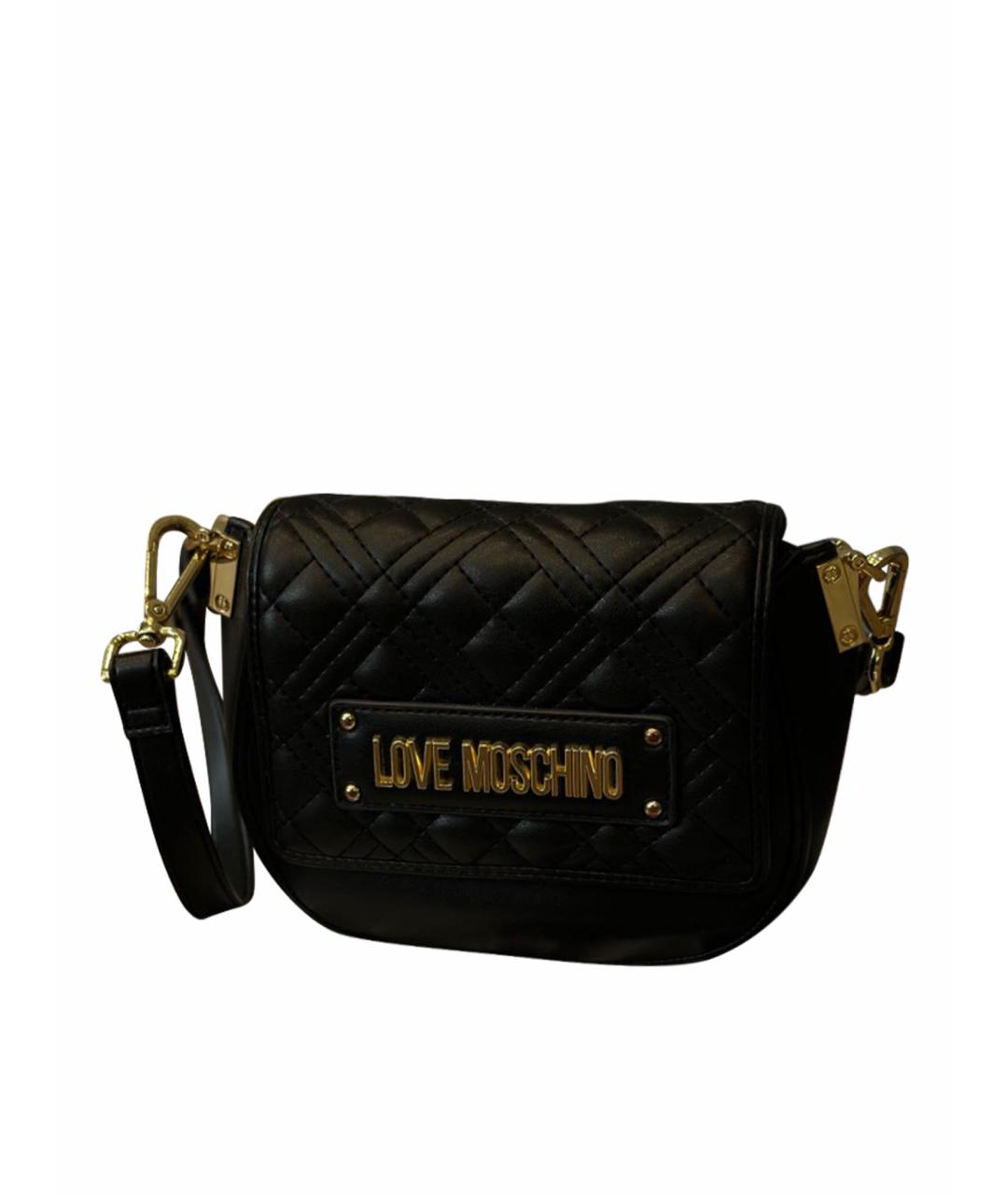 LOVE MOSCHINO Черная сумка через плечо из искусственной кожи, фото 1