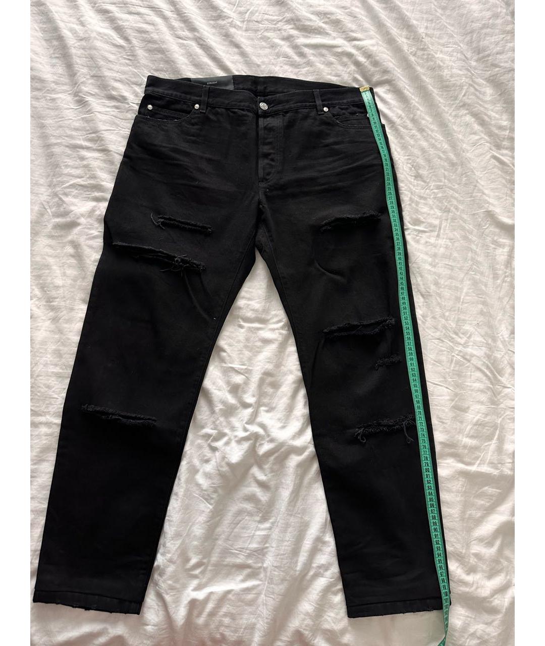 BALMAIN Черные хлопковые джинсы скинни, фото 5