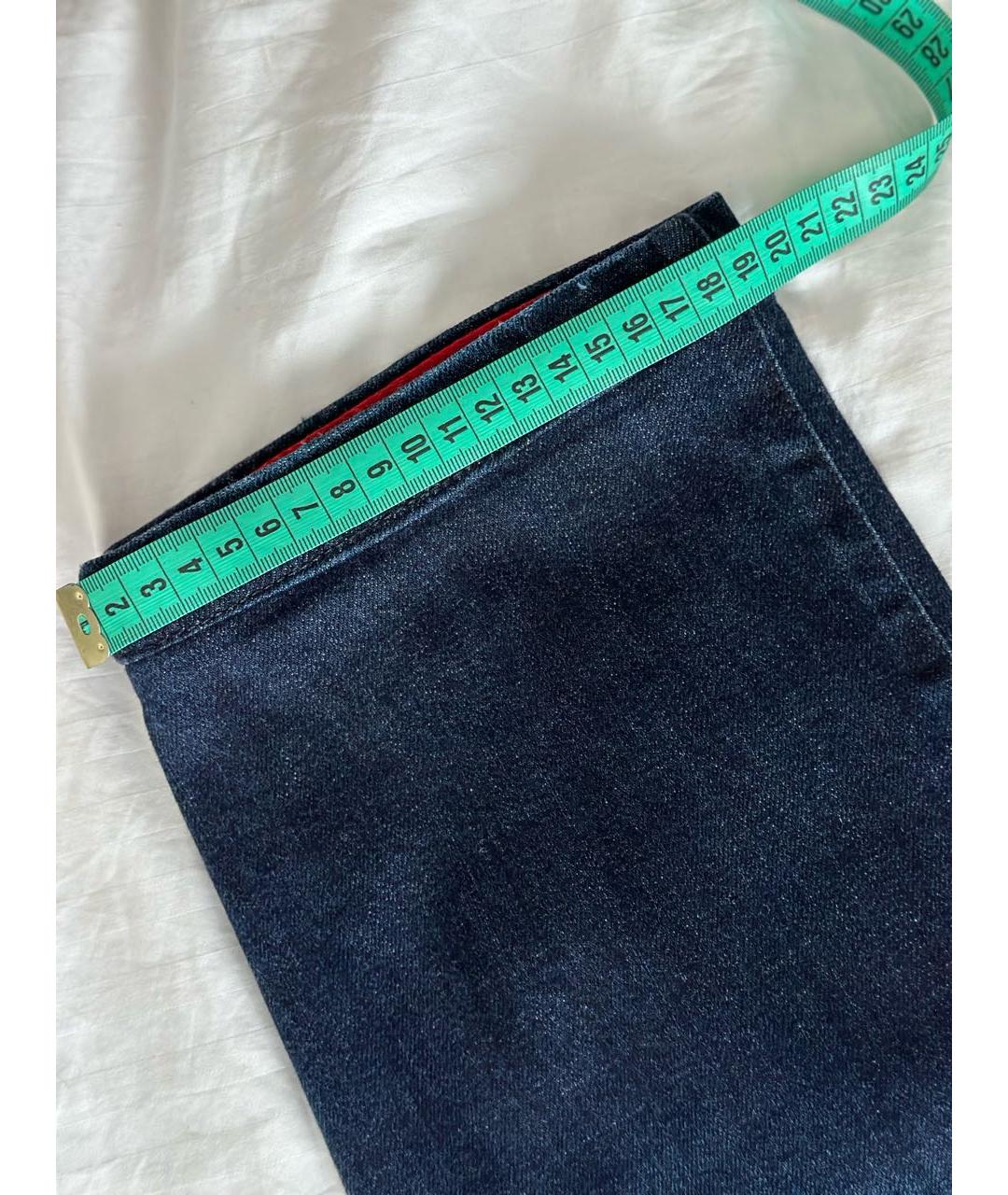 KITON Темно-синие хлопковые прямые джинсы, фото 6
