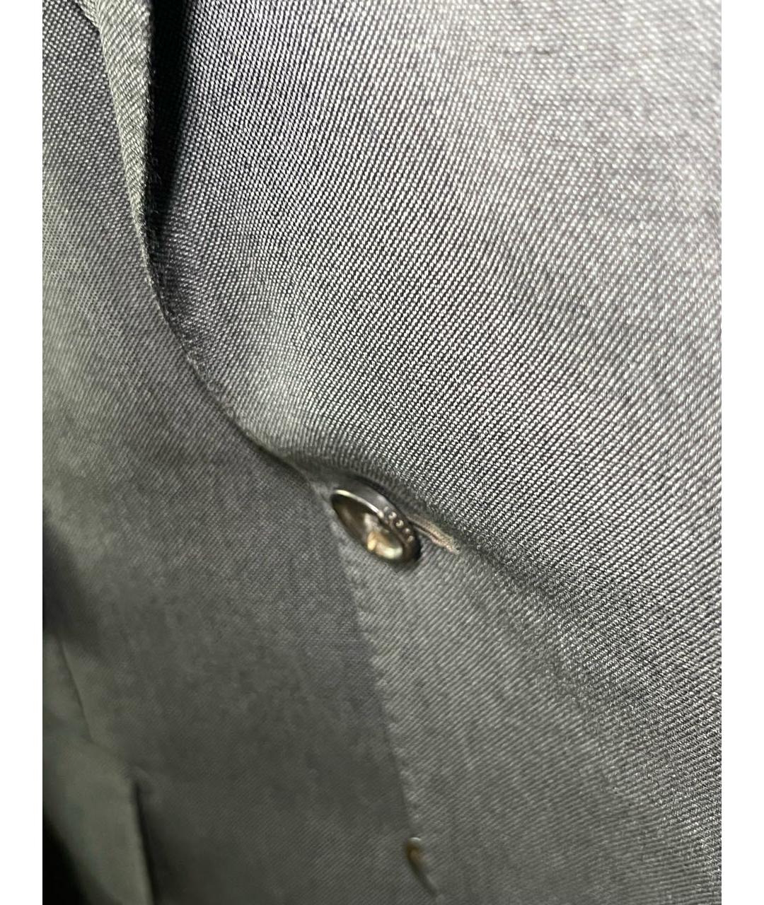 GUCCI Серый шерстяной пиджак, фото 4