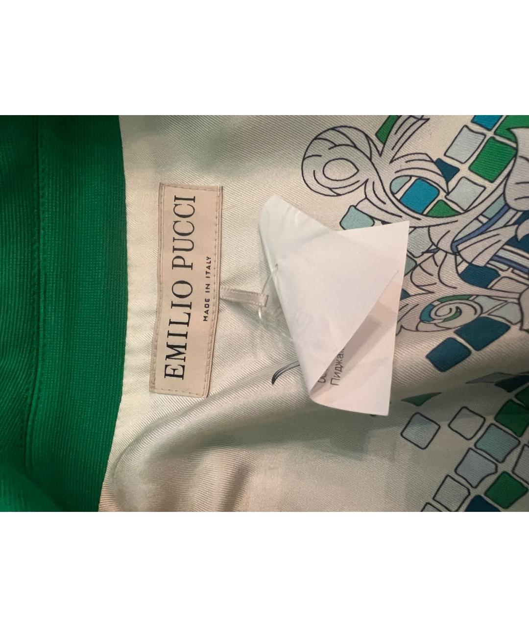 EMILIO PUCCI Зеленый вискозный жакет/пиджак, фото 3
