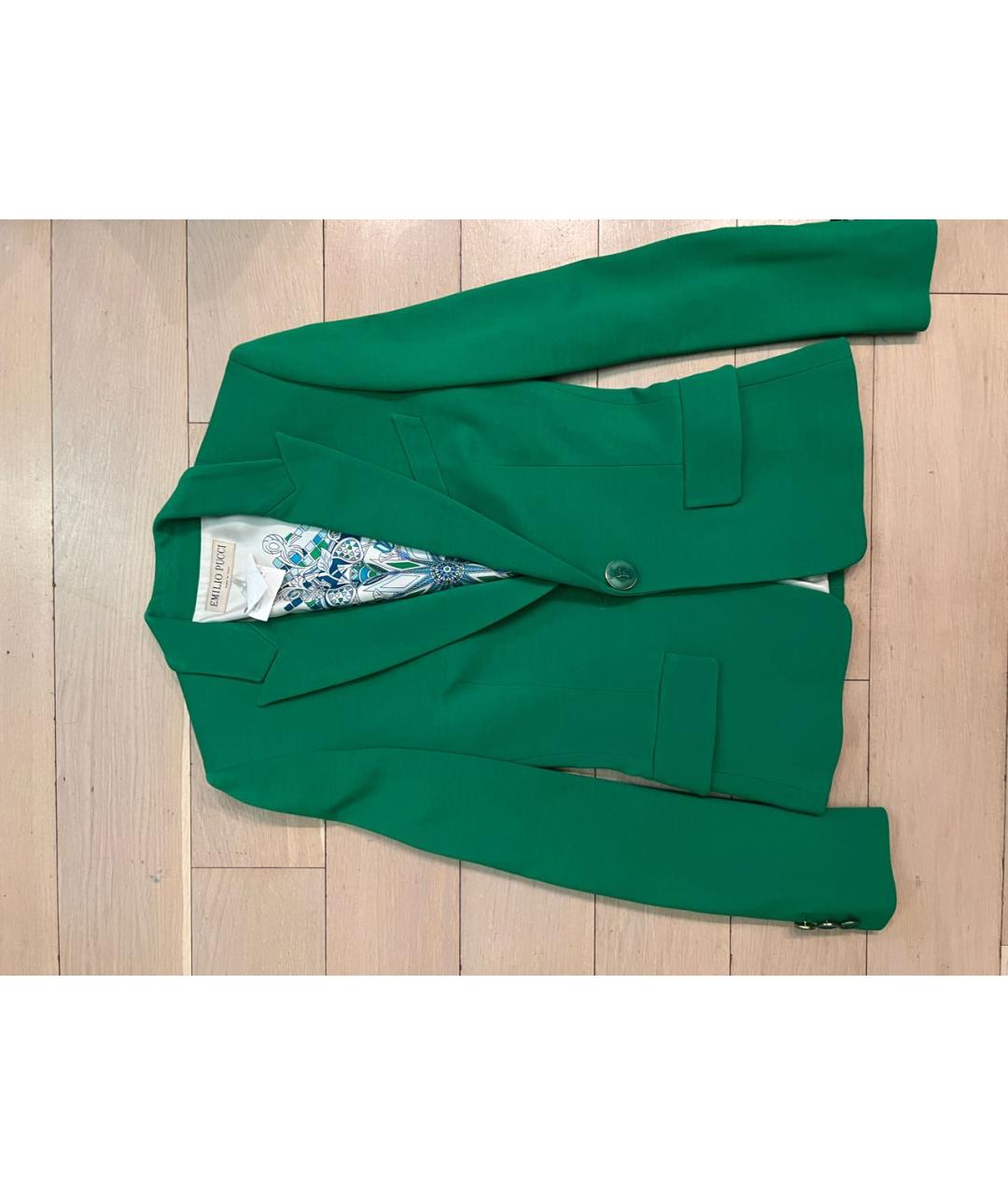 EMILIO PUCCI Зеленый вискозный жакет/пиджак, фото 4