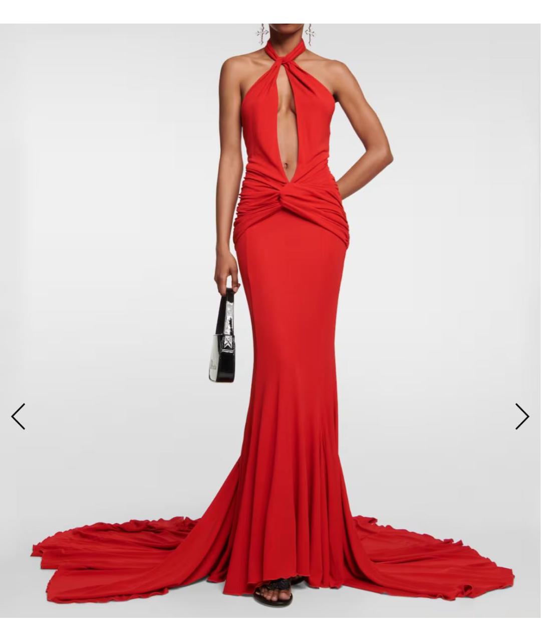 BLUMARINE Красное вискозное вечернее платье, фото 3