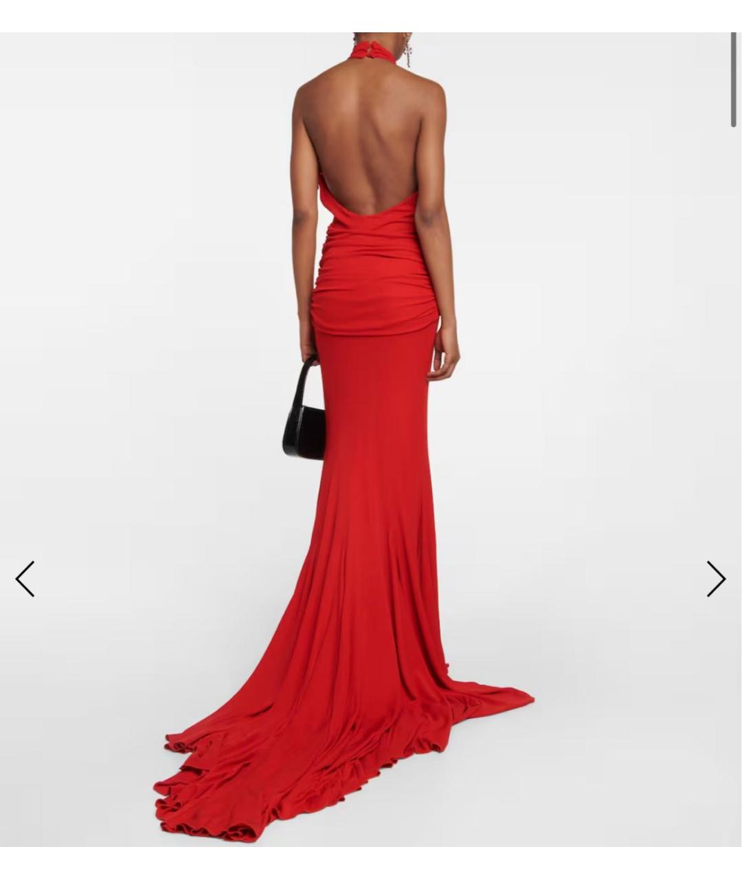 BLUMARINE Красное вискозное вечернее платье, фото 2