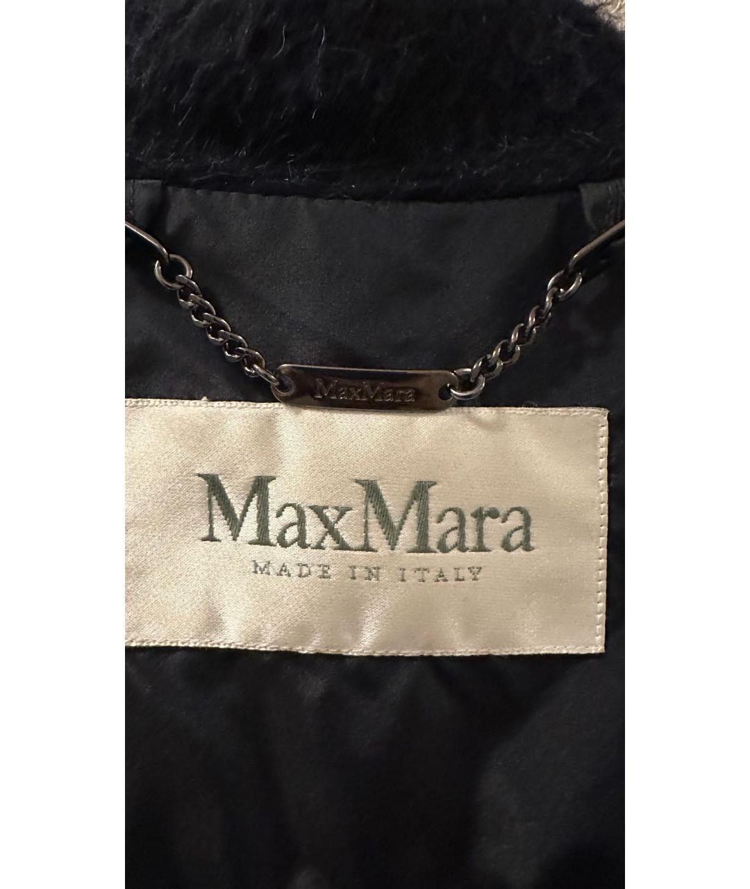 MAX MARA Темно-синее шерстяное пальто, фото 8