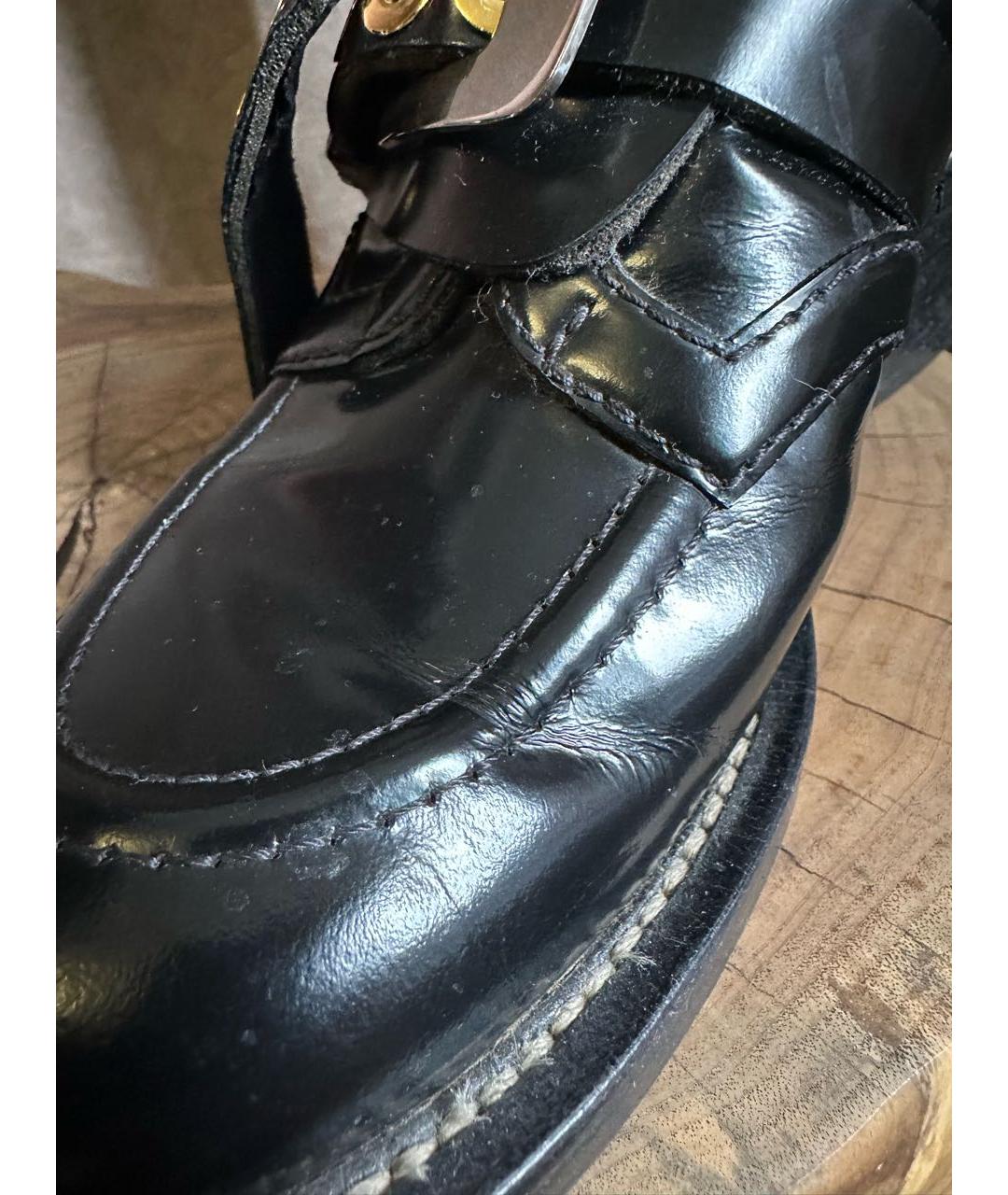 BALENCIAGA Черные ботинки из лакированной кожи, фото 8
