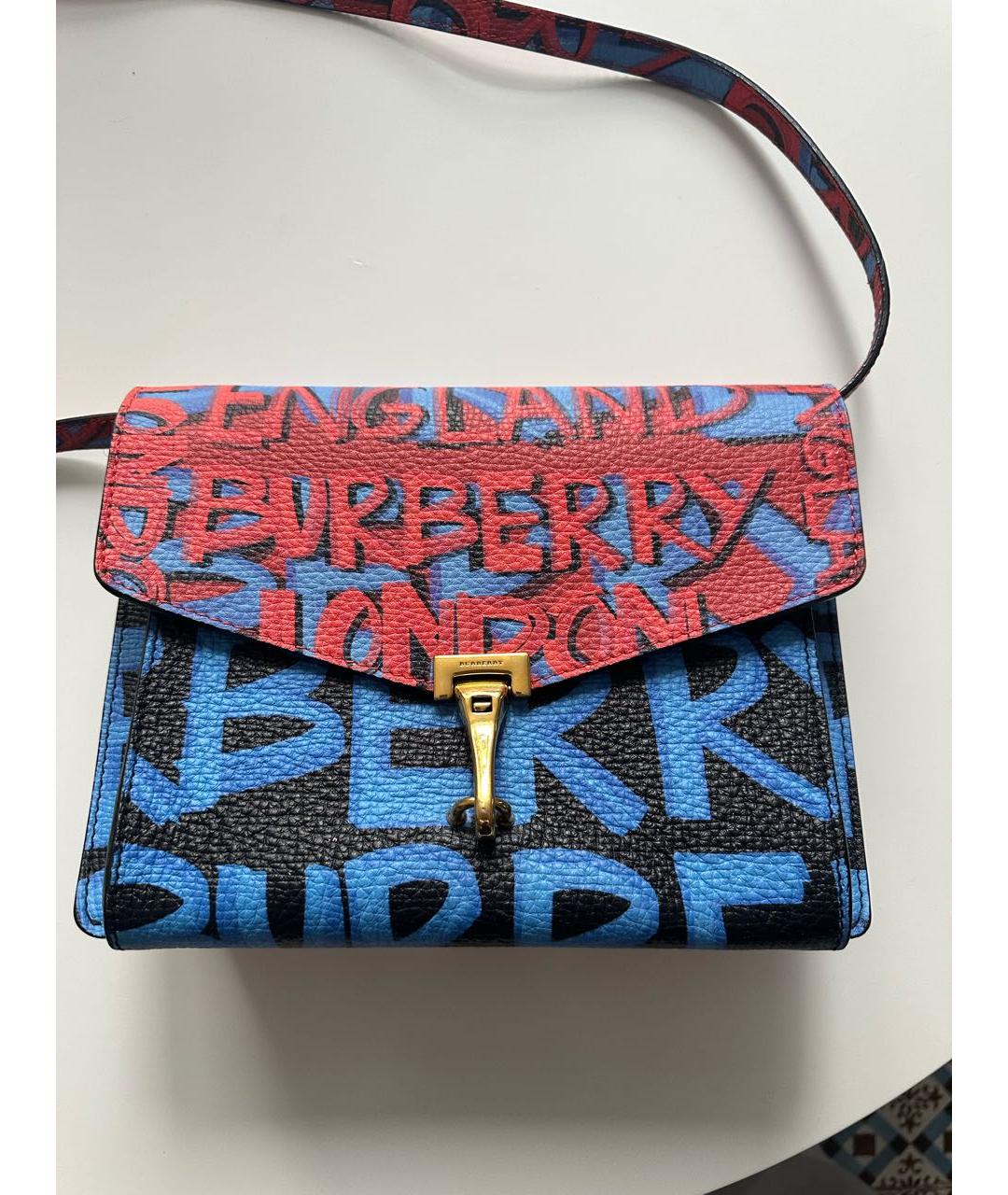 BURBERRY Кожаная сумка через плечо, фото 5