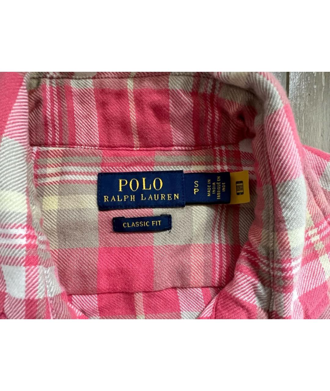 POLO RALPH LAUREN Розовая хлопковая рубашка, фото 3