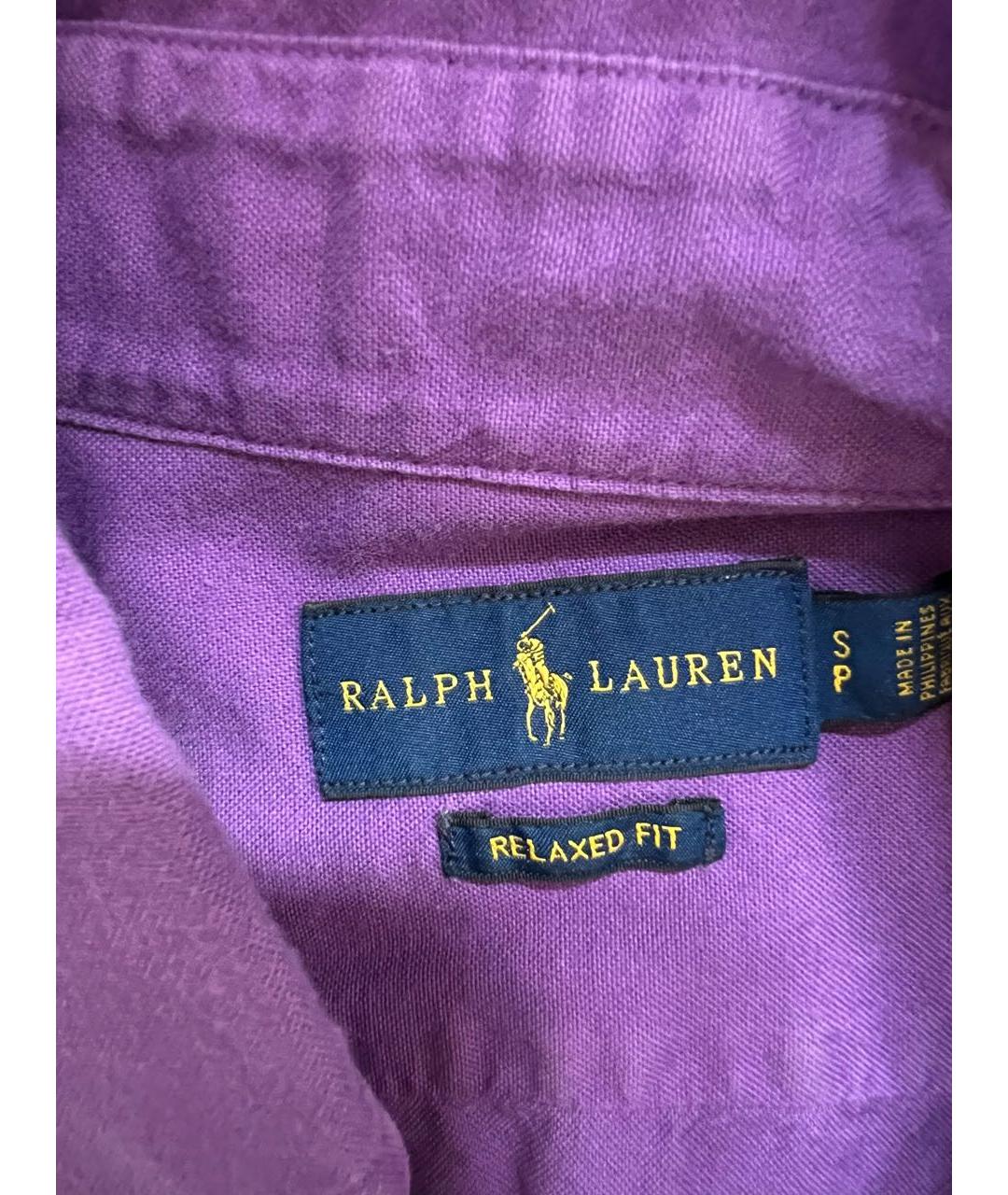 POLO RALPH LAUREN Фиолетовая хлопковая рубашка, фото 3