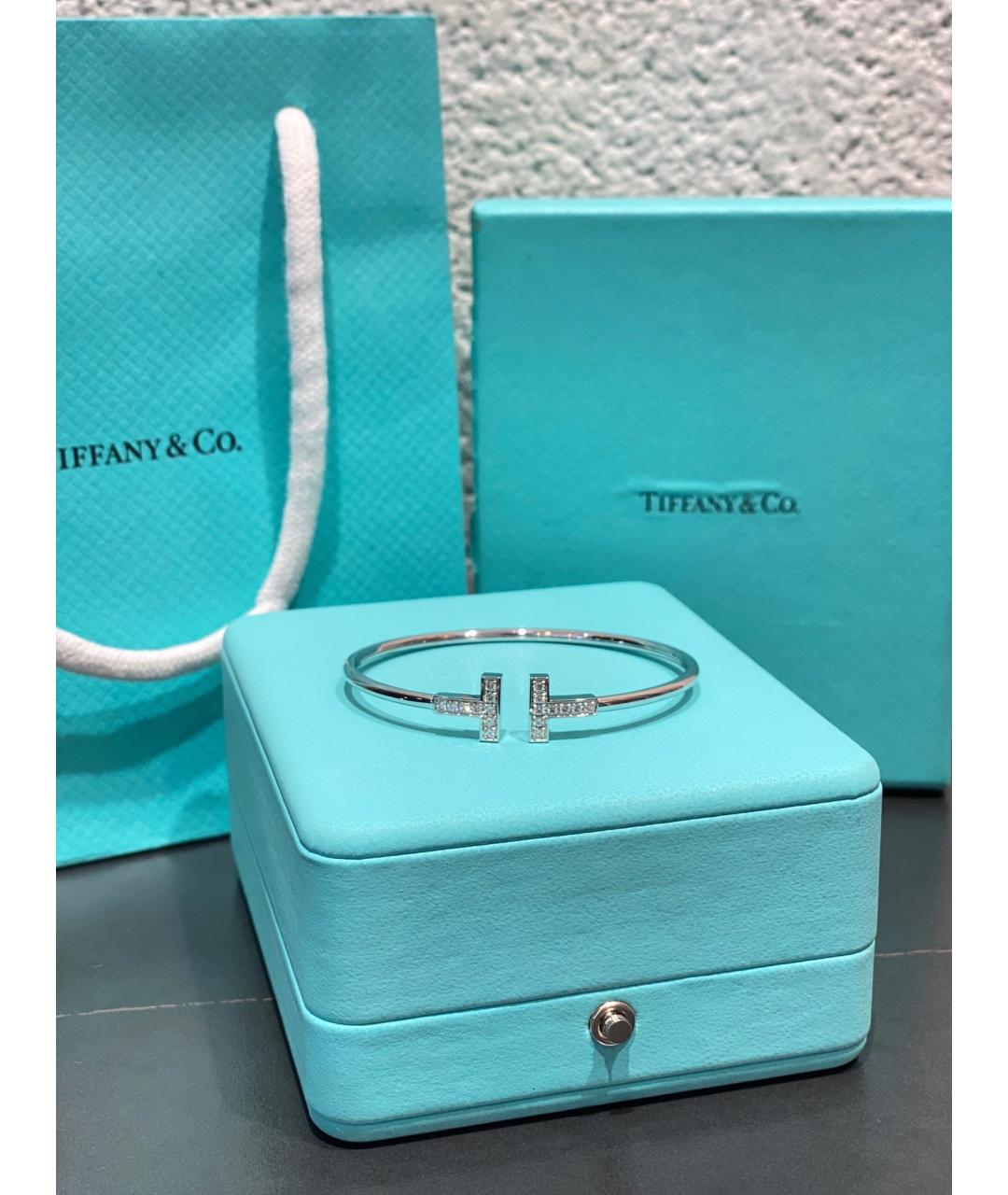 TIFFANY&CO Серебрянный браслет из белого золота, фото 7