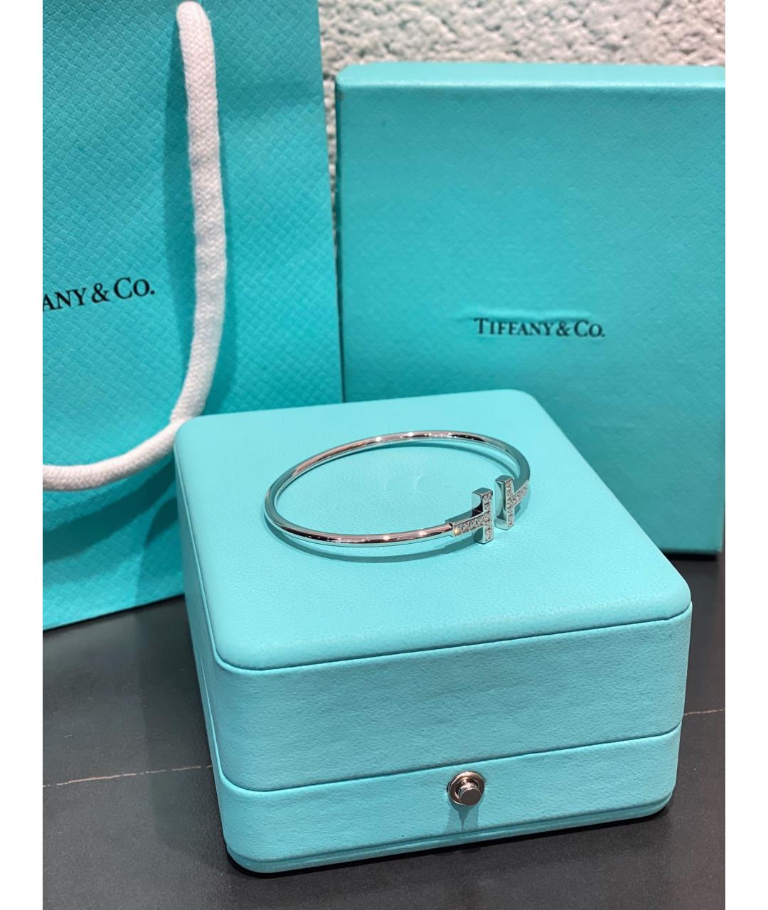 TIFFANY&CO Серебрянный браслет из белого золота, фото 6