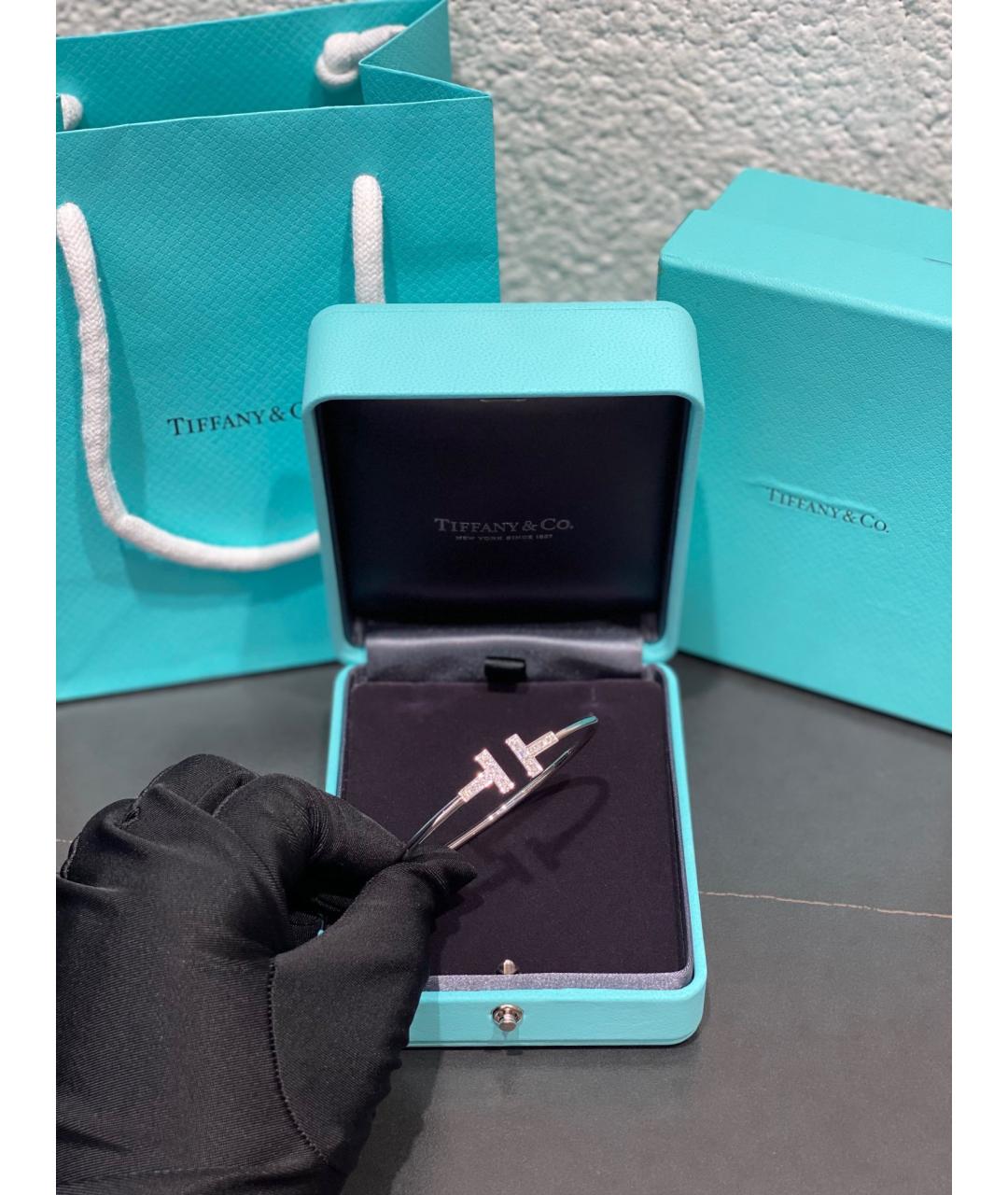 TIFFANY&CO Серебрянный браслет из белого золота, фото 3