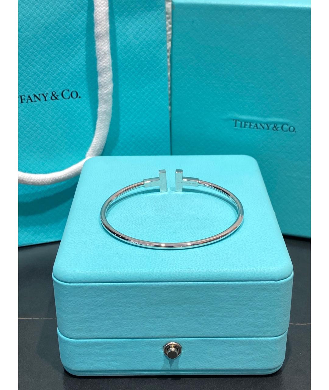 TIFFANY&CO Серебрянный браслет из белого золота, фото 8