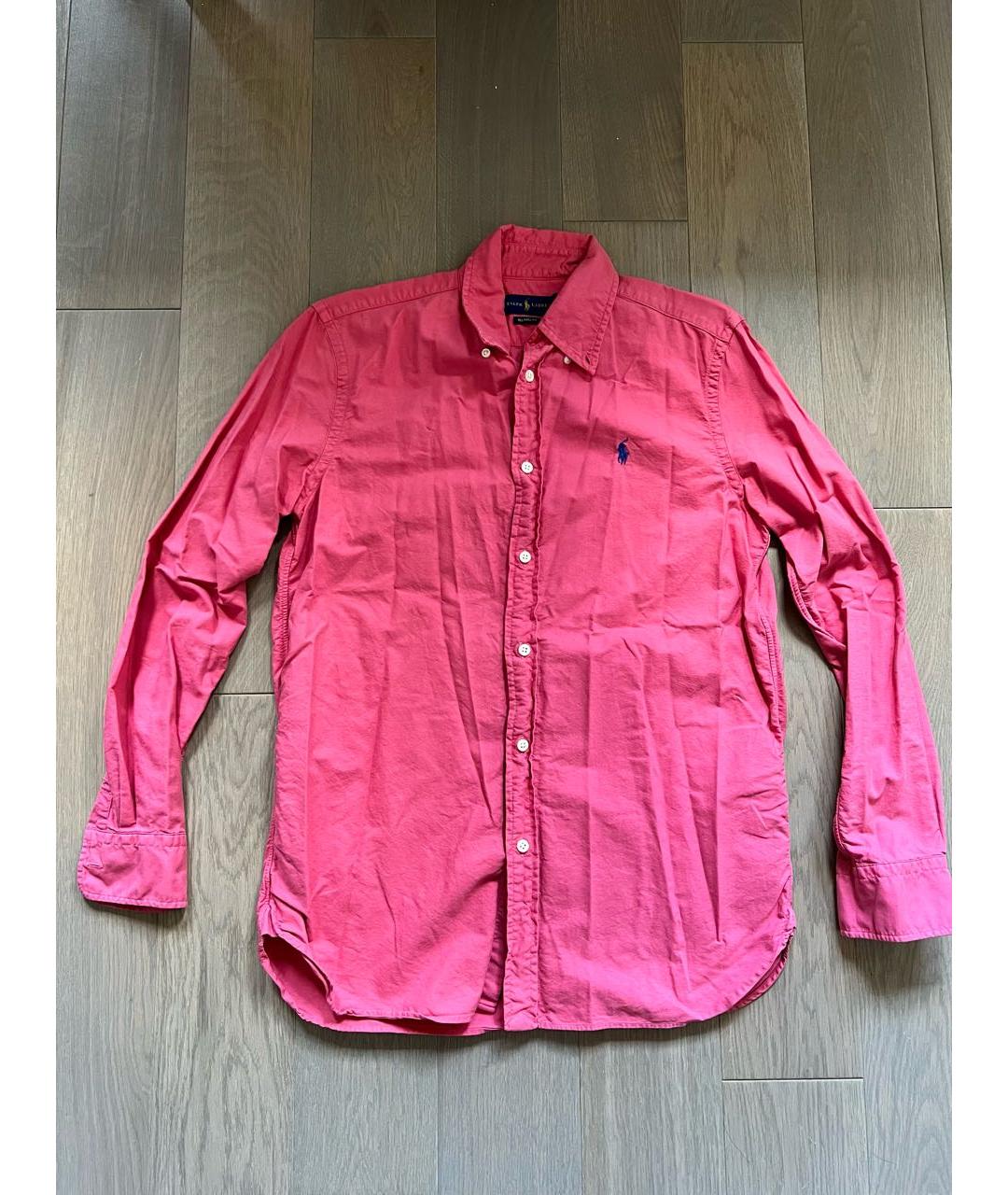 POLO RALPH LAUREN Розовая хлопковая рубашка, фото 5