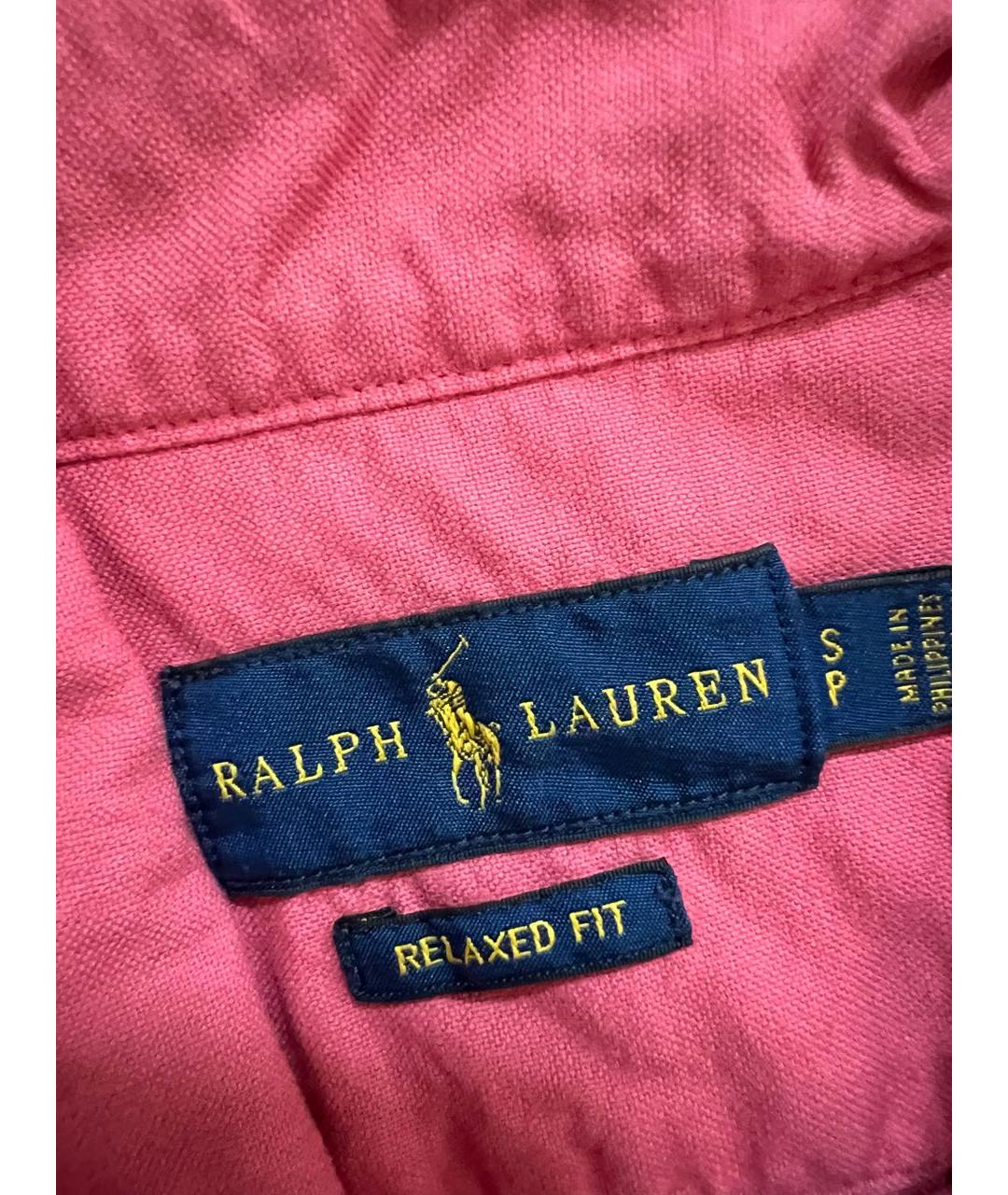 POLO RALPH LAUREN Розовая хлопковая рубашка, фото 3