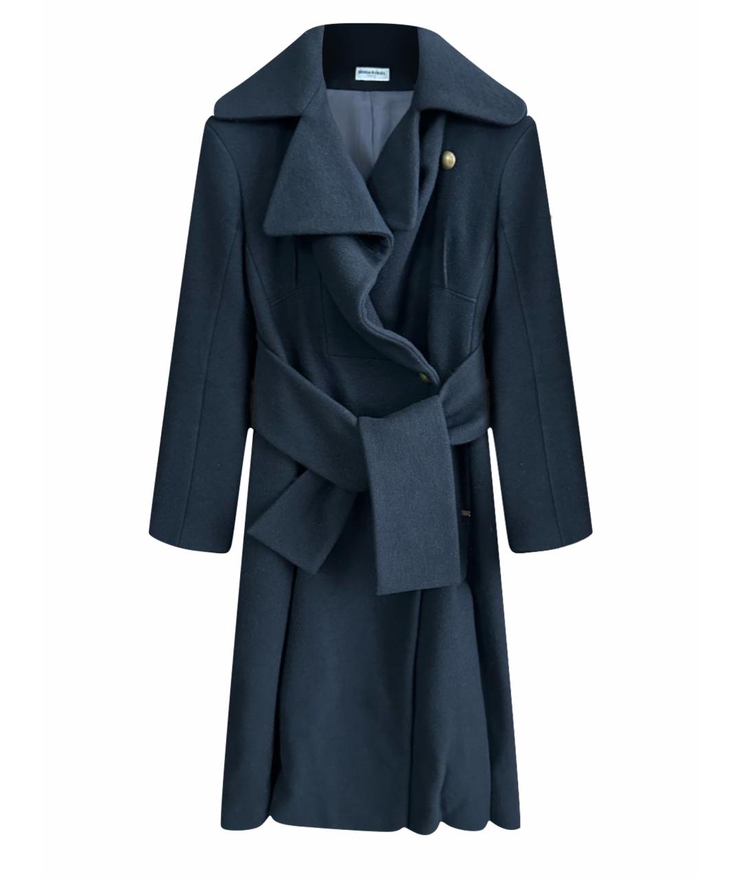 SONIA RYKIEL Черное шерстяное пальто, фото 1