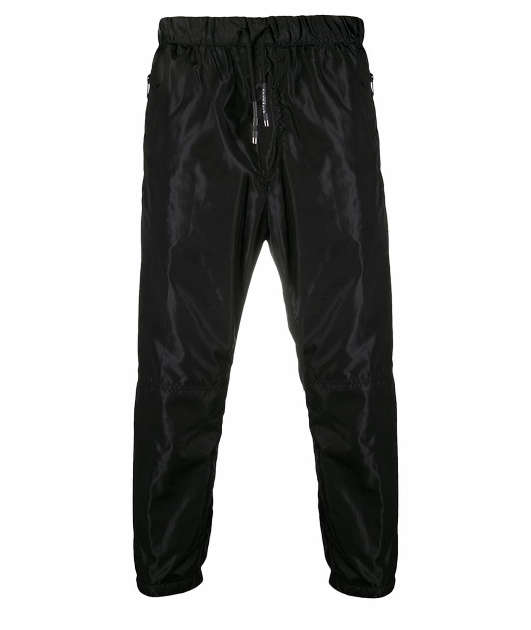 GIVENCHY Черные полиамидовые повседневные брюки, фото 1