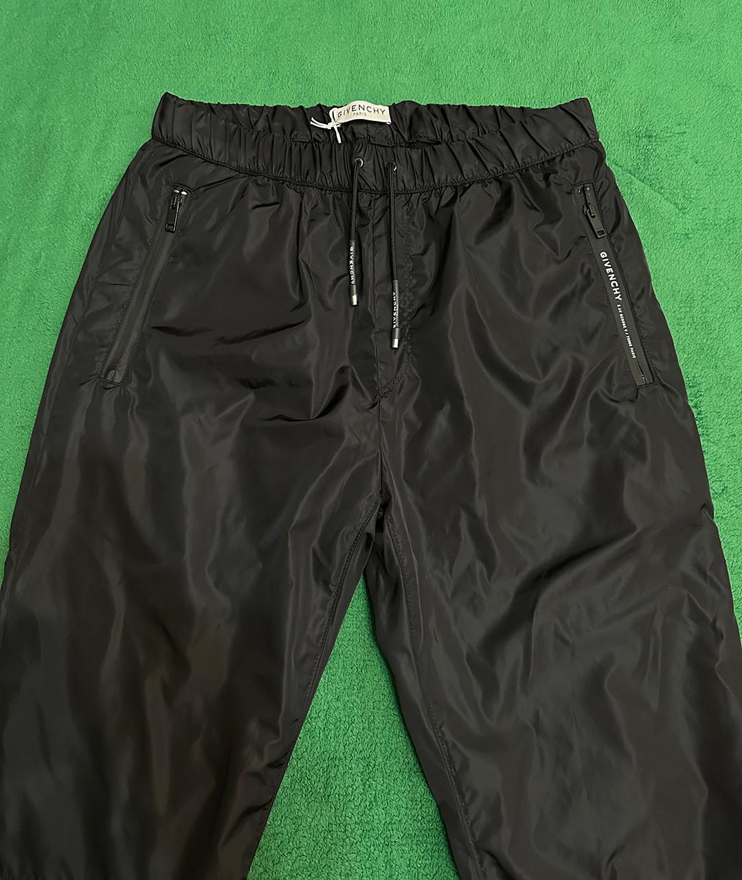 GIVENCHY Черные полиамидовые повседневные брюки, фото 8